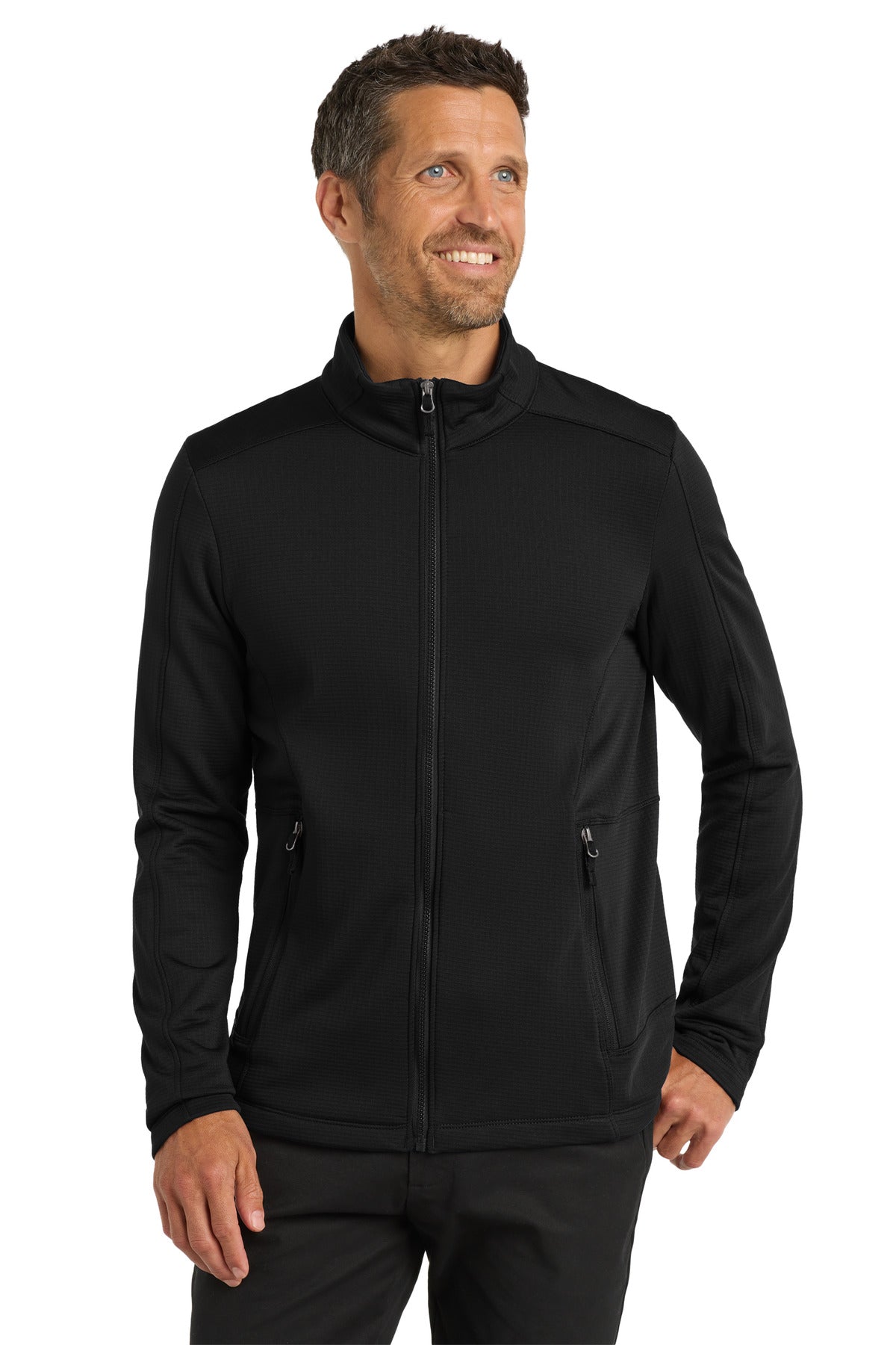 Custom Embroidery or DTF Print - Port Authority  ®  Grid Fleece Jacket. F239