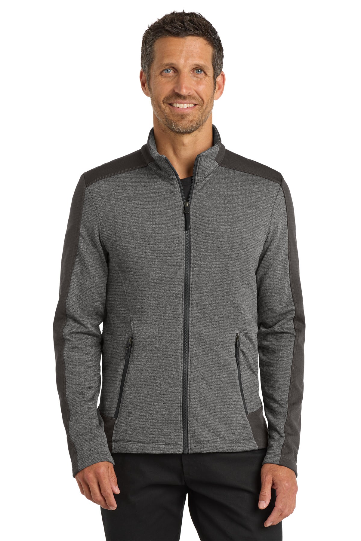 Custom Embroidery or DTF Print - Port Authority  ®  Grid Fleece Jacket. F239