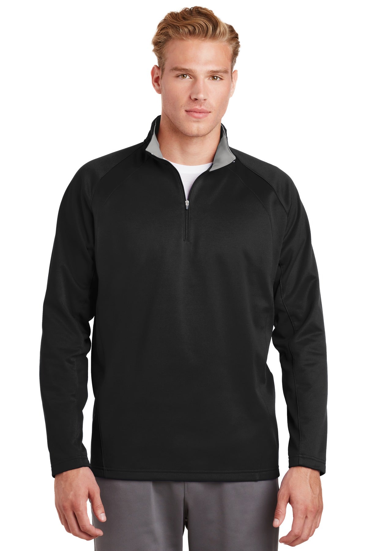 Custom Embroidered - Sport-Tek® Sport-Wick® Fleece 1/4-Zip Pullover.  F243