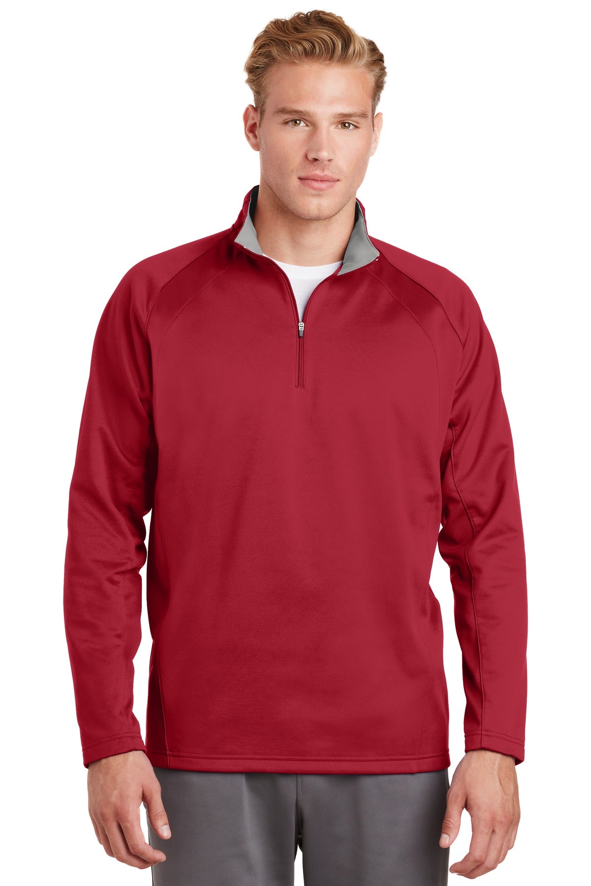 Custom Embroidered - Sport-Tek® Sport-Wick® Fleece 1/4-Zip Pullover.  F243