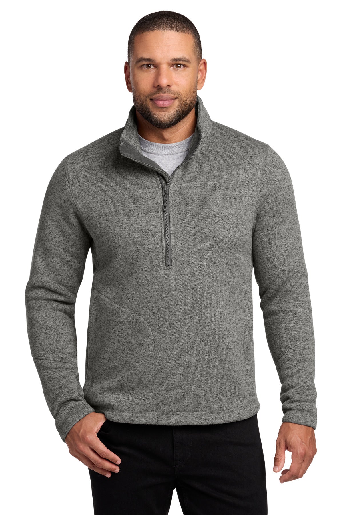 Custom Embroidery or DTF Print - Port Authority ®  Arc Sweater Fleece 1/4-Zip F426