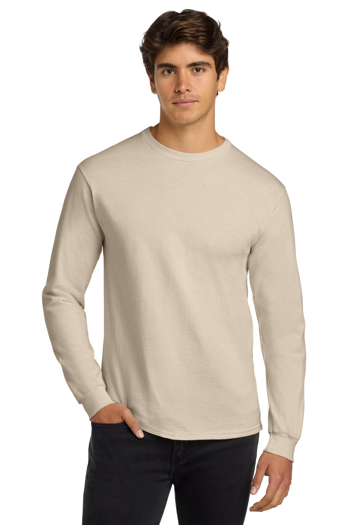 Custom Embroidered or DTF Printed - Gildan ®  - Ultra Cotton ®  100% US Cotton Long Sleeve T-Shirt.  G2400