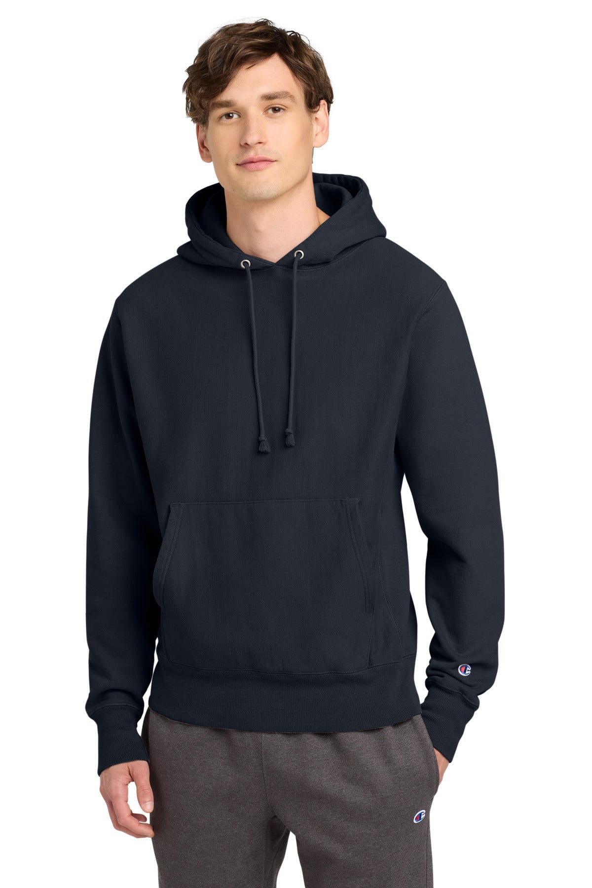 Custom Embroidery or DTF Print - Champion  ®  Reverse Weave  ®  Garment-Dyed Hooded Sweatshirt. GDS101