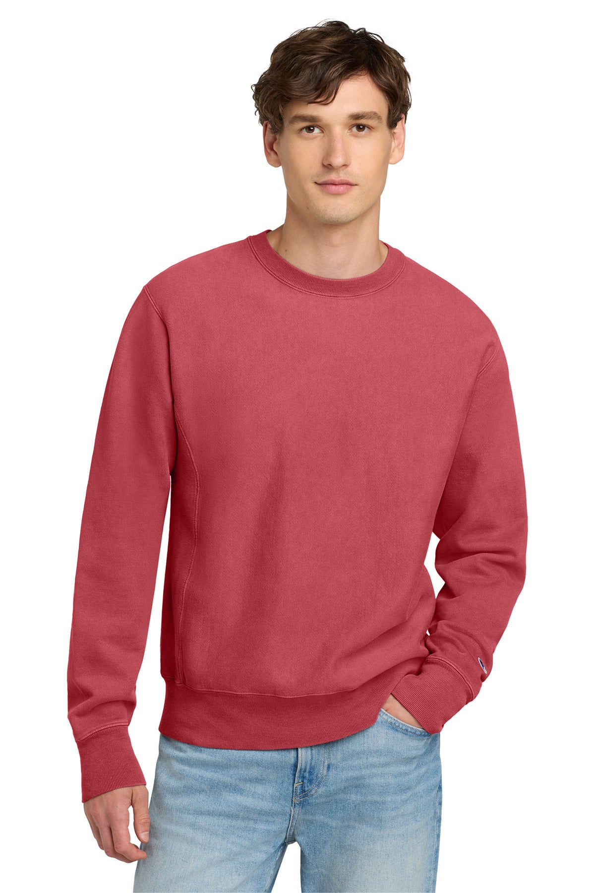 Custom Embroidery or DTF Print - Champion  ®  Reverse Weave  ®  Garment-Dyed Crewneck Sweatshirt. GDS149