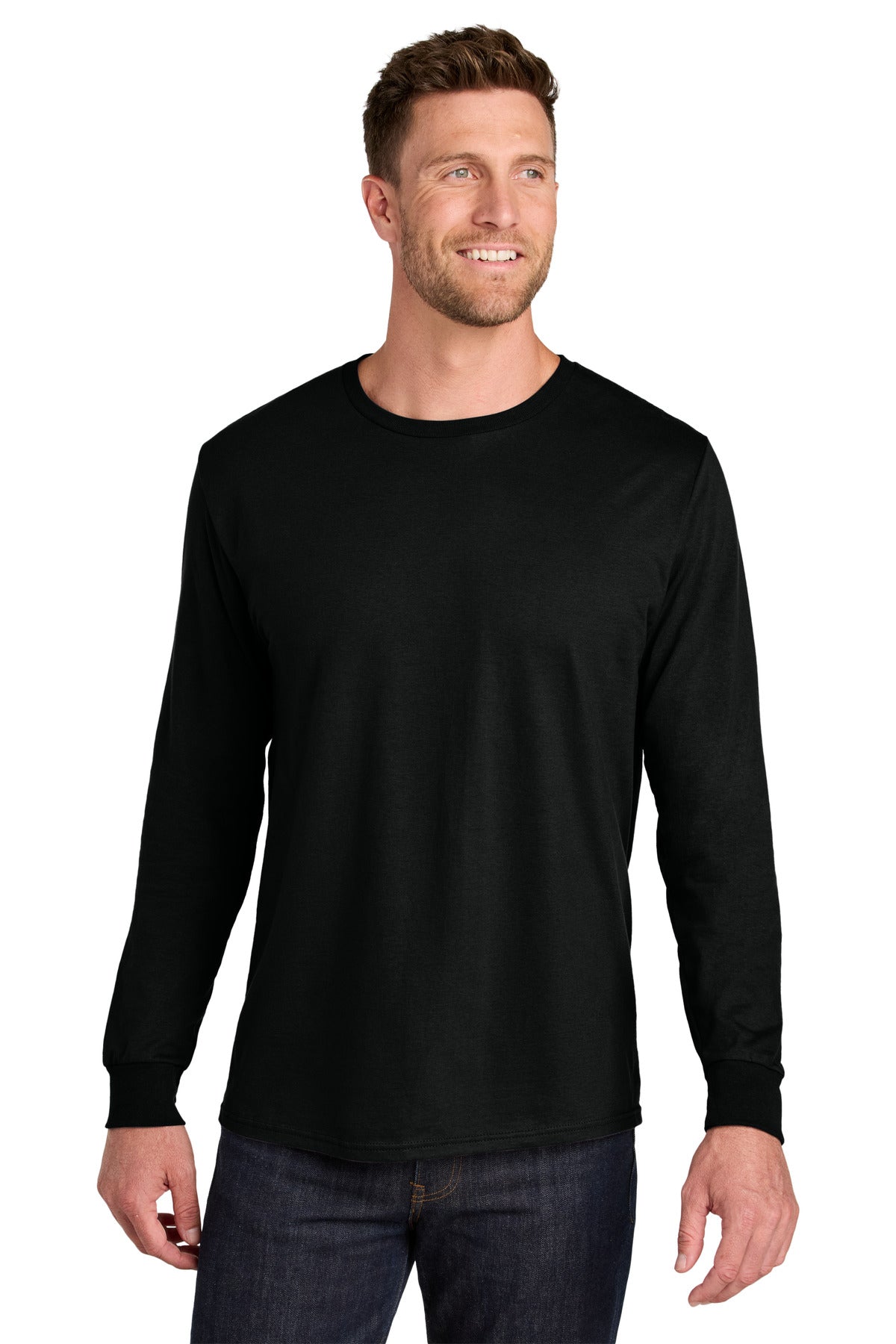 Custom Embroidery or DTF Print - Jerzees Ultimate ™  Unisex Ring Spun Long Sleeve T-Shirt IC46L