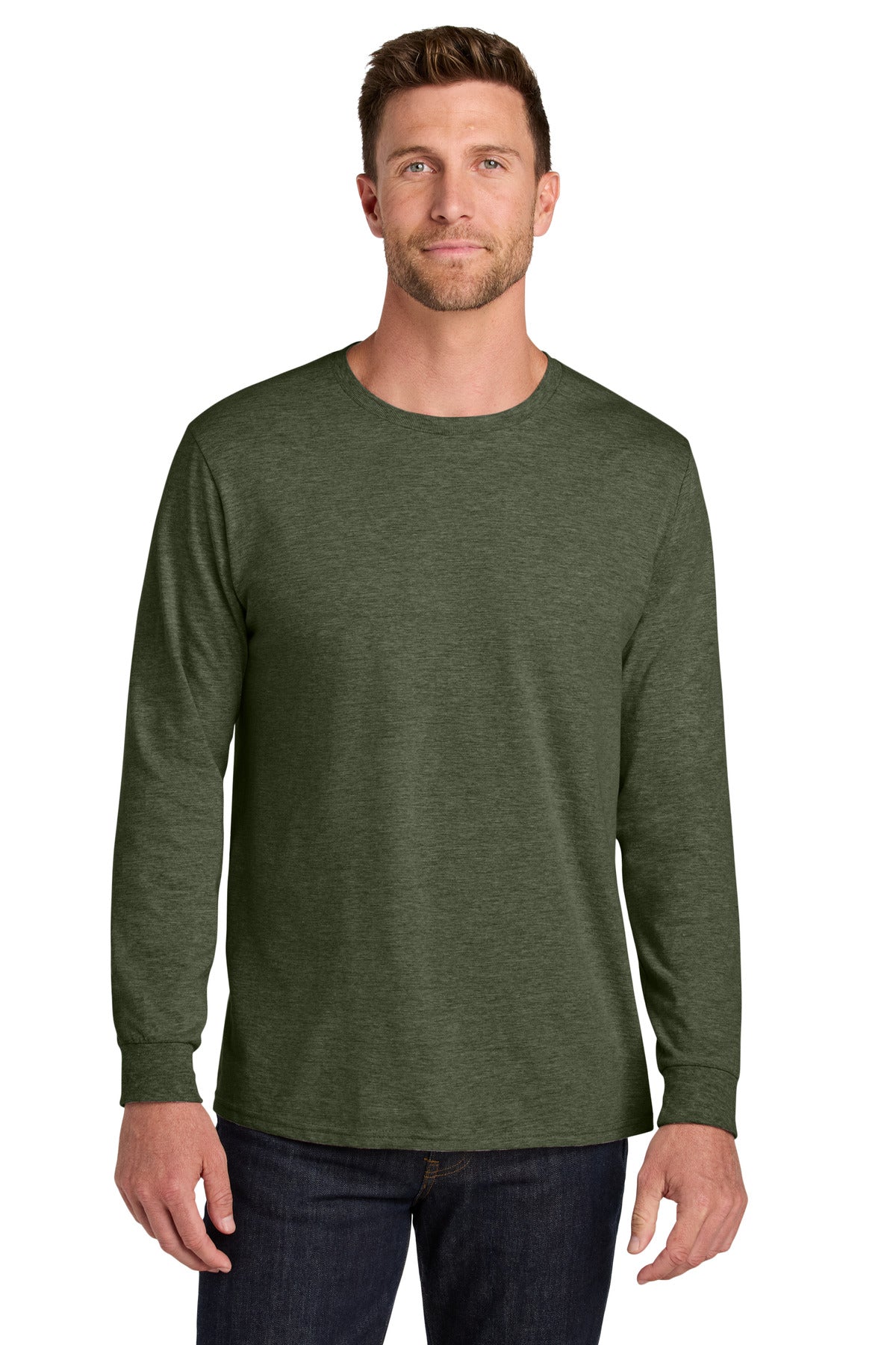 Custom Embroidery or DTF Print - Jerzees Ultimate ™  Unisex Ring Spun Long Sleeve T-Shirt IC46L