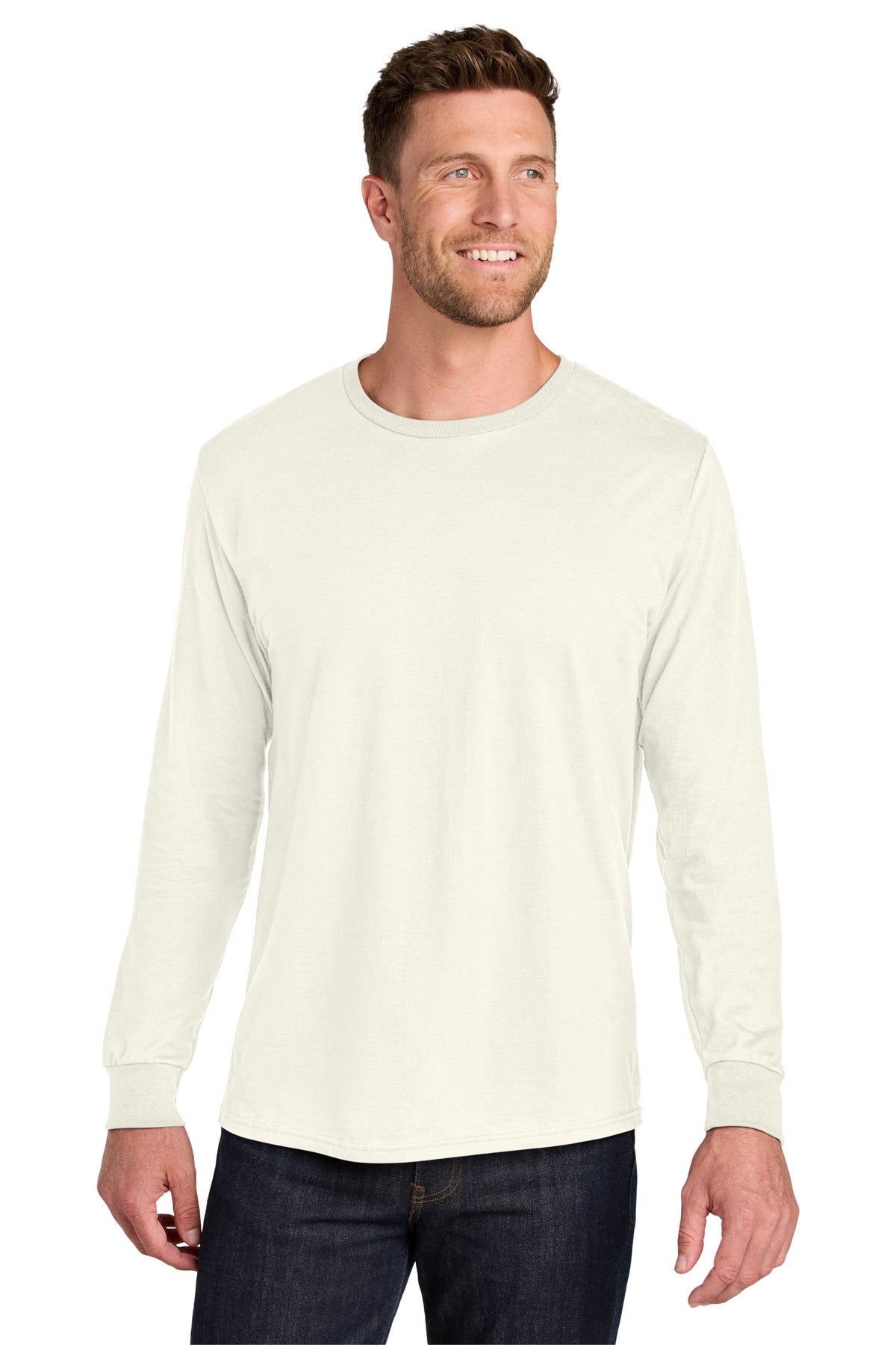 Custom Embroidery or DTF Print - Jerzees Ultimate ™  Unisex Ring Spun Long Sleeve T-Shirt IC46L