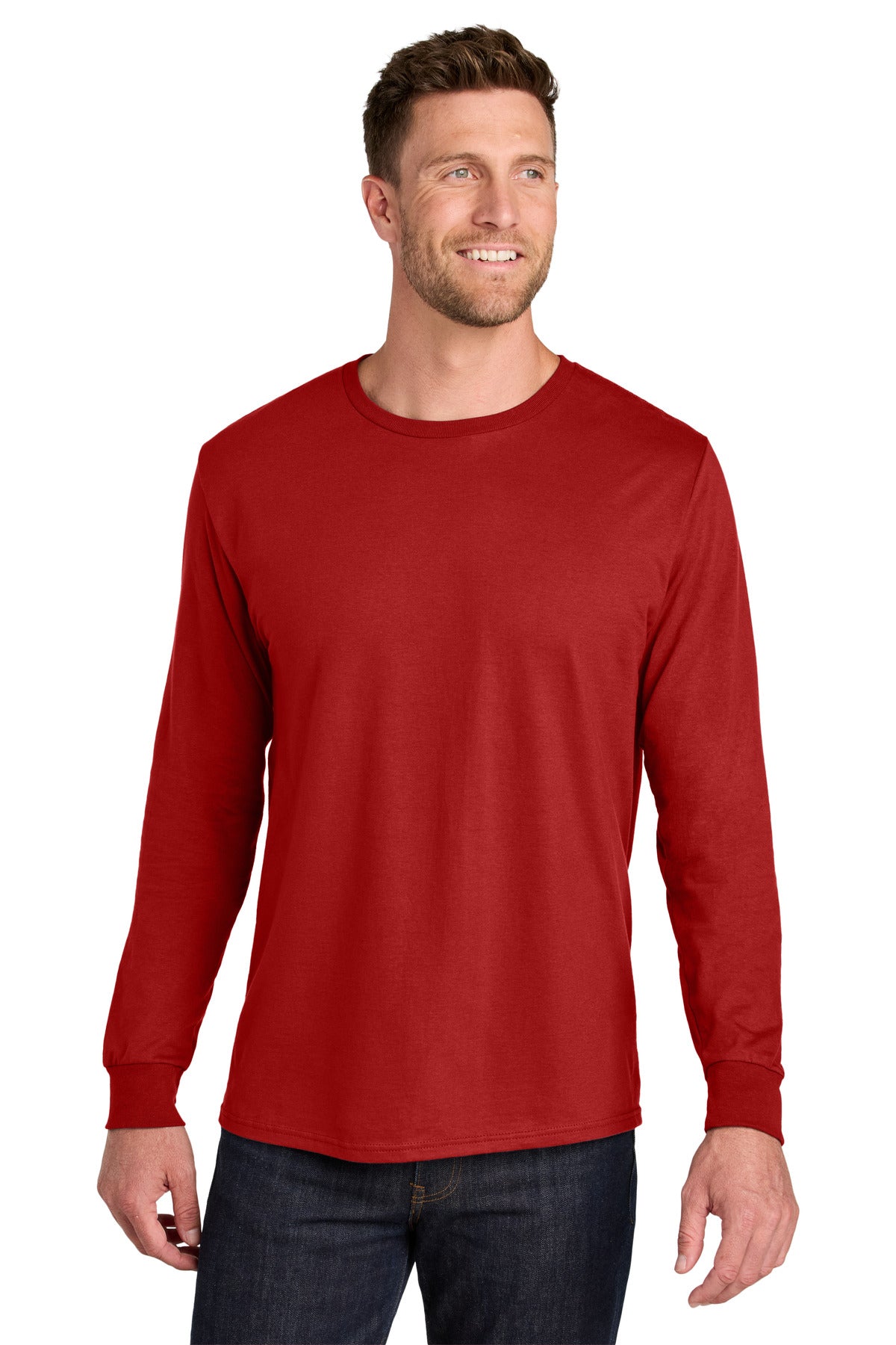 Custom Embroidery or DTF Print - Jerzees Ultimate ™  Unisex Ring Spun Long Sleeve T-Shirt IC46L