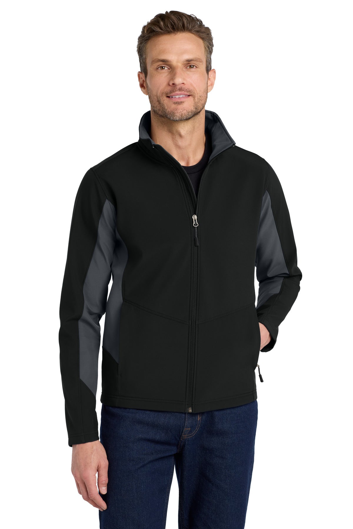 Custom Embroidery or DTF Print - Port Authority ®  Core Colorblock Soft Shell Jacket. J318