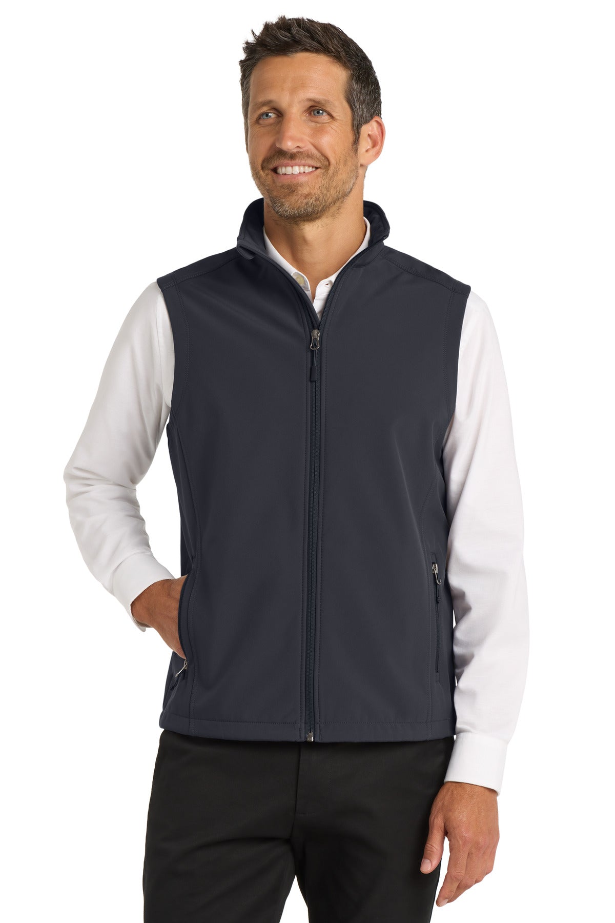 Custom Embroidery or DTF Print - Port Authority ®  Core Soft Shell Vest. J325