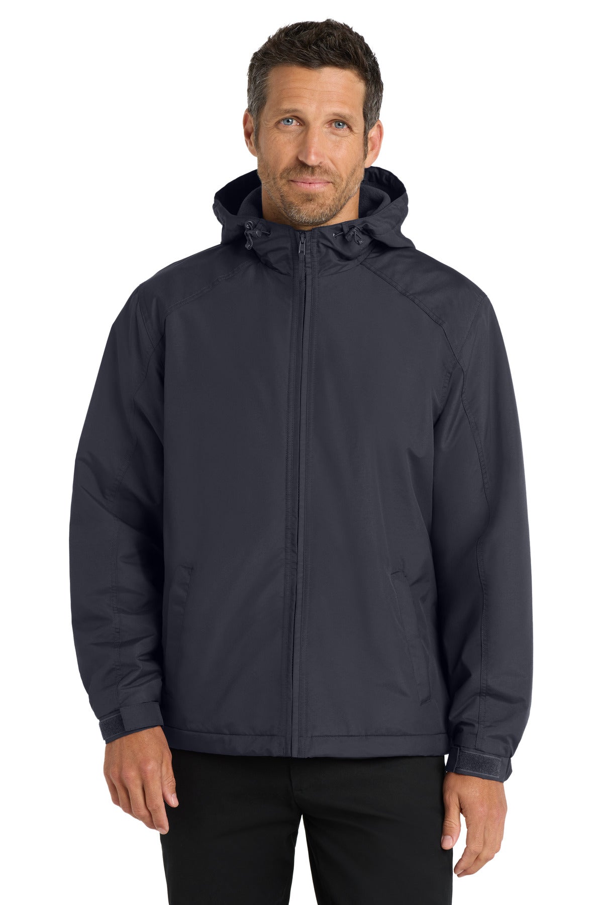 Custom Embroidery or DTF Print - Port Authority ®  Hooded Charger Jacket. J327
