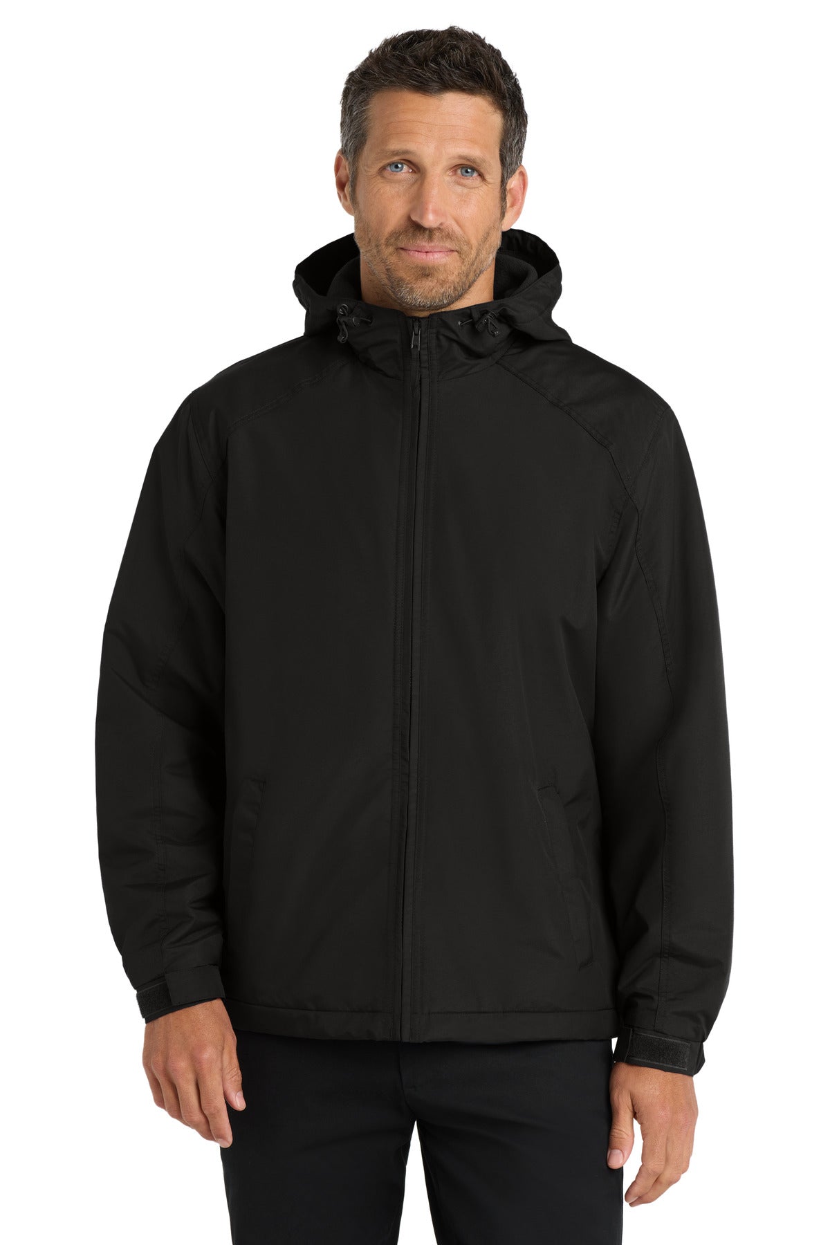 Custom Embroidery or DTF Print - Port Authority ®  Hooded Charger Jacket. J327