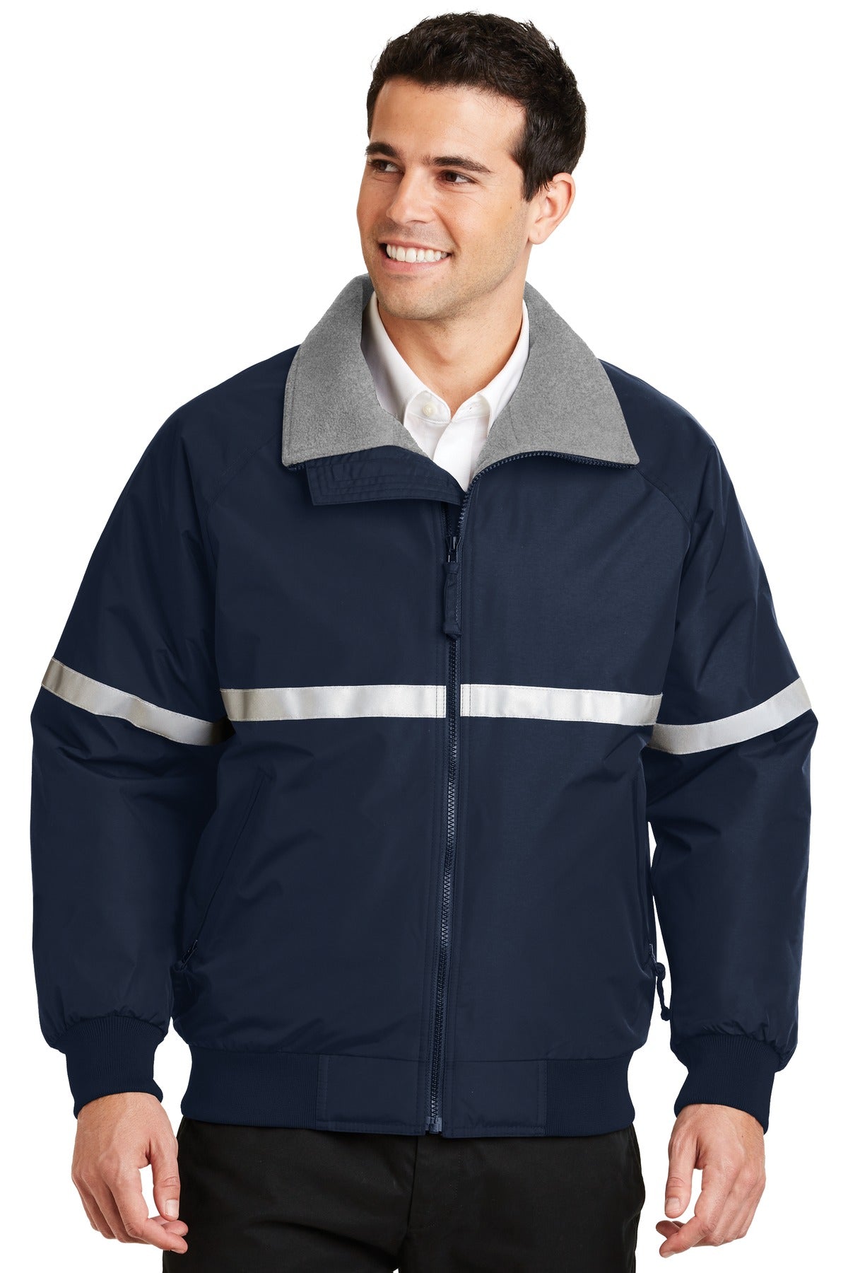 Custom Embroidery or DTF Print - Port Authority ®  Challenger™ Jacket with Reflective Taping J754R