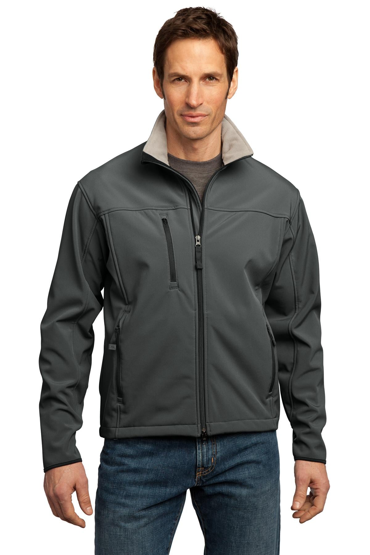 Custom Embroidery or DTF Print - Port Authority ®  Tall Glacier ®  Soft Shell Jacket. TLJ790