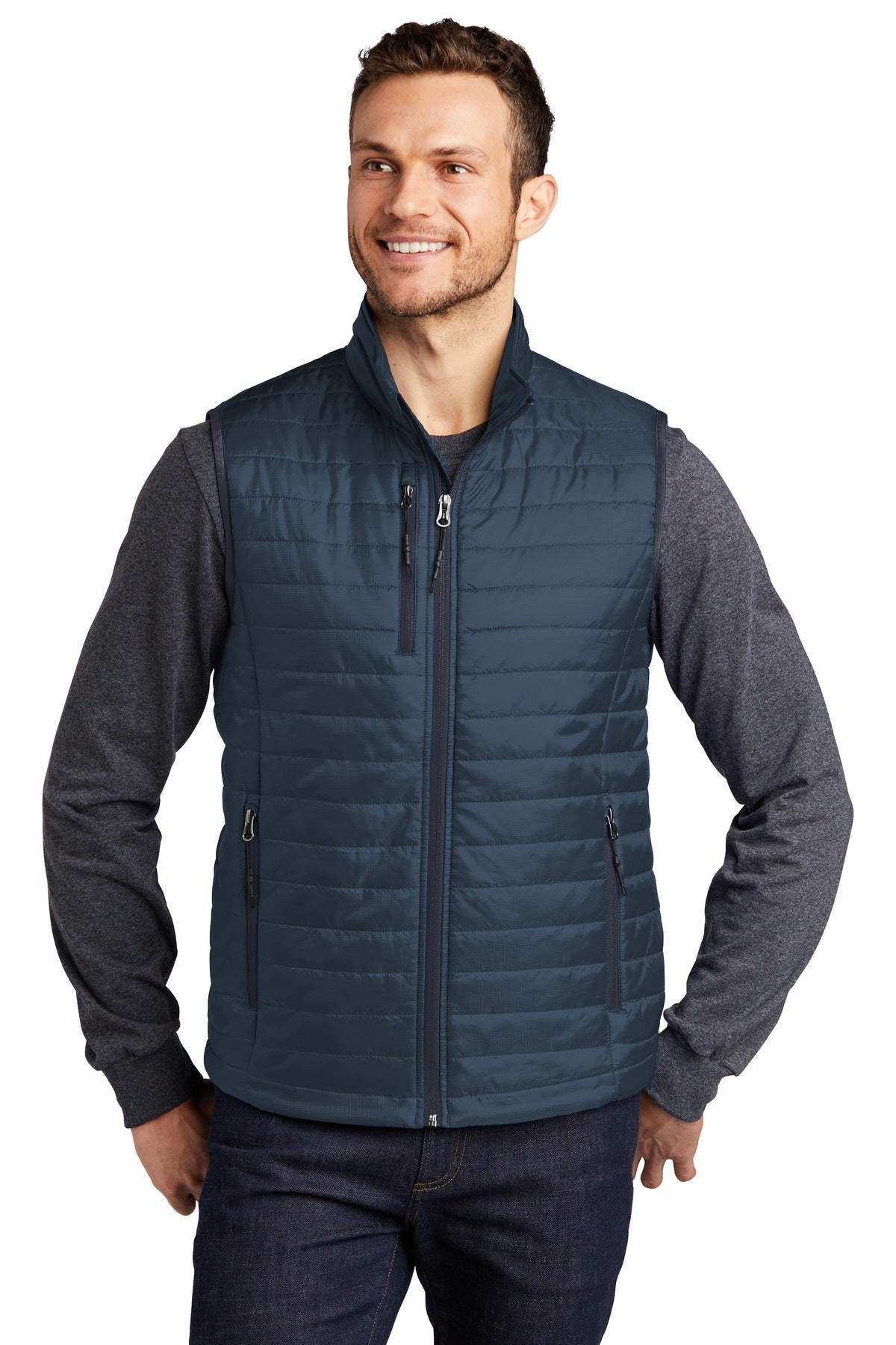 Custom Embroidery or DTF Print - Port Authority  ®  Packable Puffy Vest J851