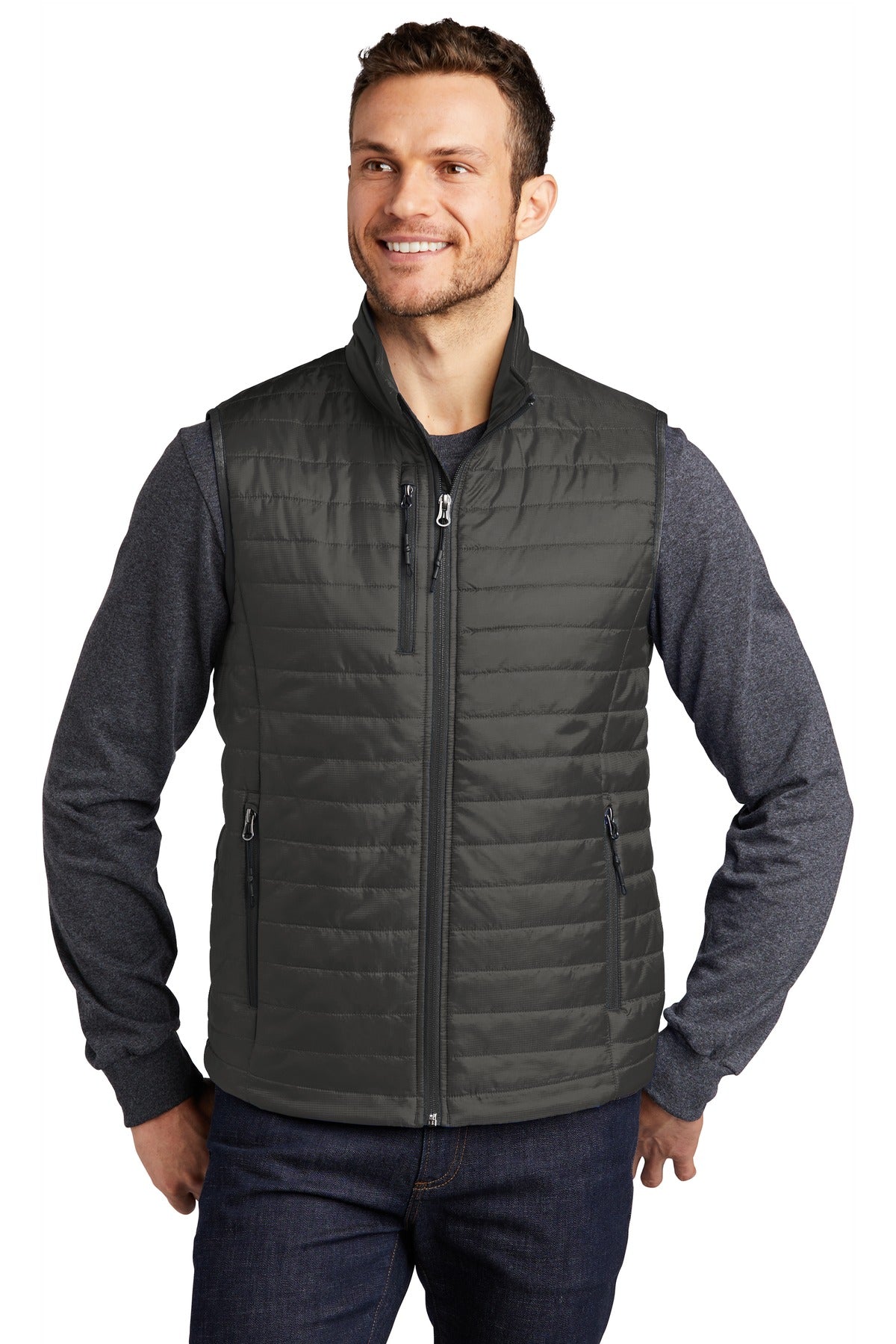 Custom Embroidery or DTF Print - Port Authority  ®  Packable Puffy Vest J851