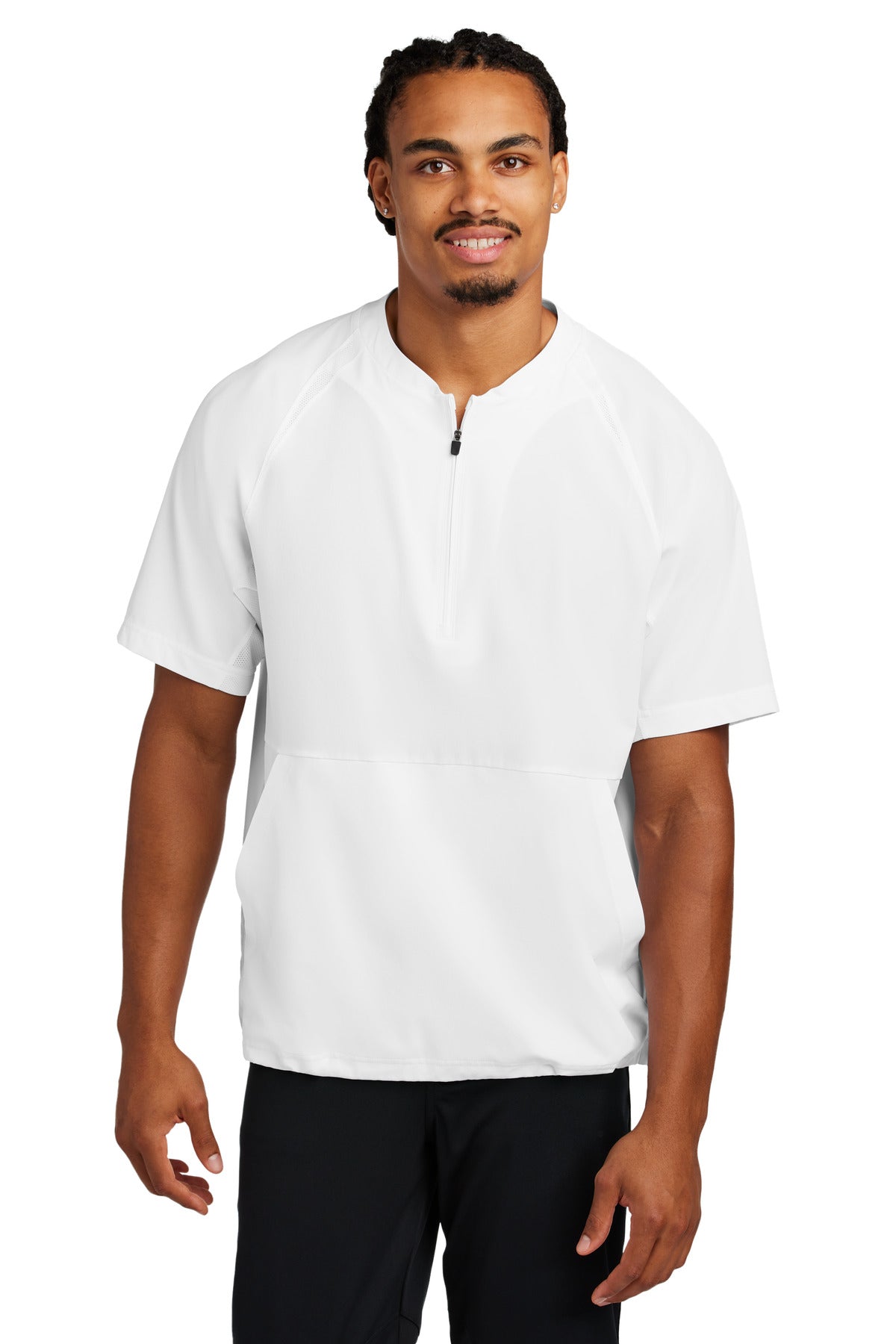 Custom Embroidery or DTF Print - Sport-Tek ®  Repeat 1/2-Zip Short Sleeve Jacket JST489