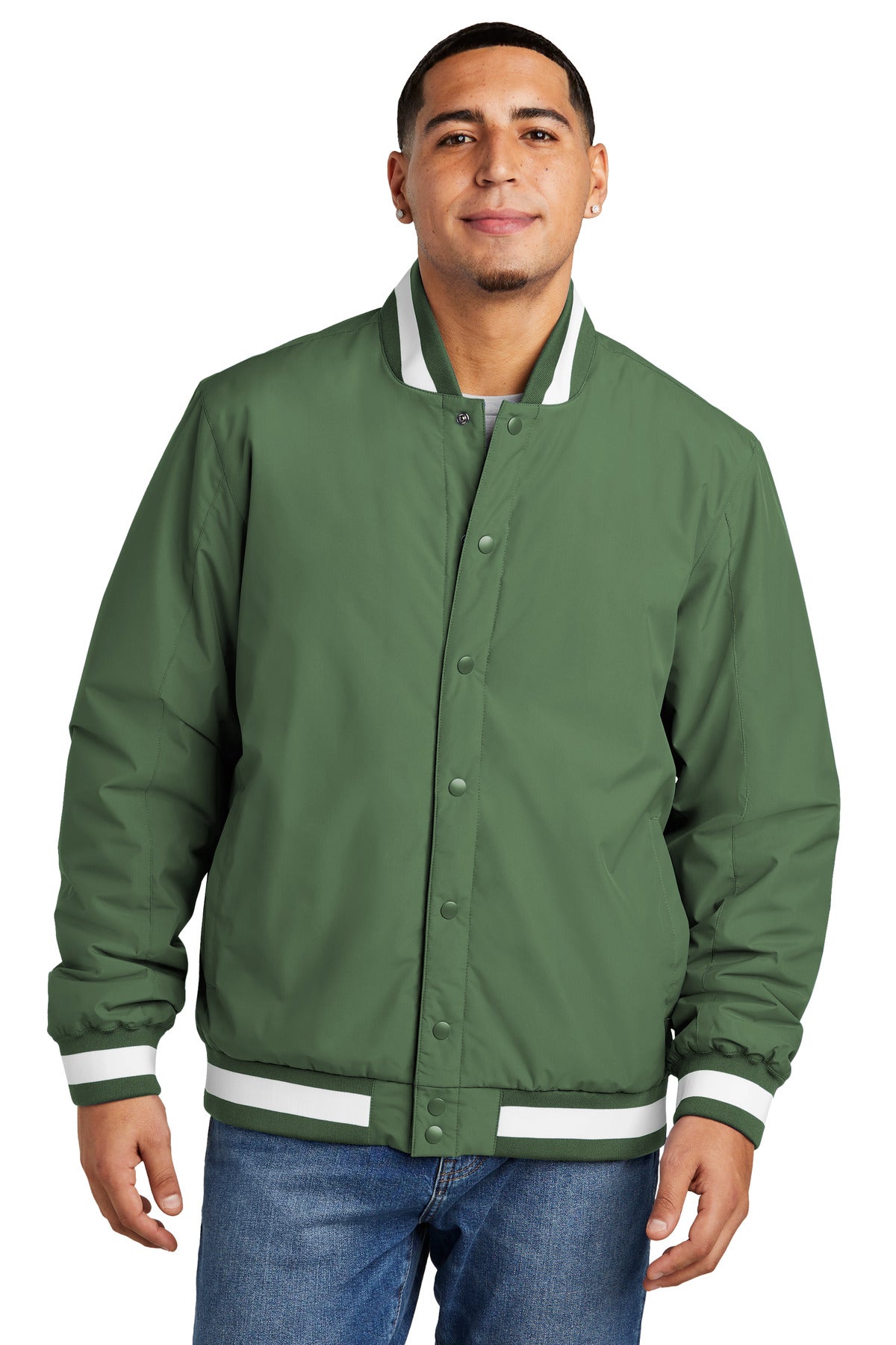 Custom Embroidery or DTF Print - Sport-Tek ®  Insulated Varsity Jacket JST58