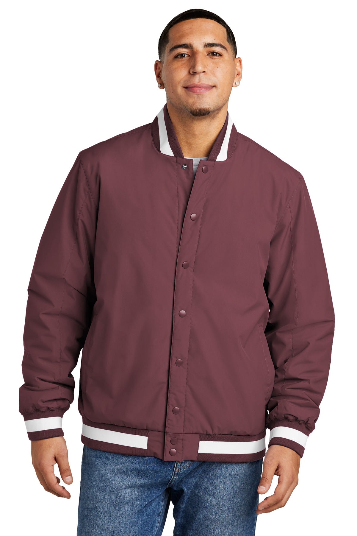 Custom Embroidery or DTF Print - Sport-Tek ®  Insulated Varsity Jacket JST58