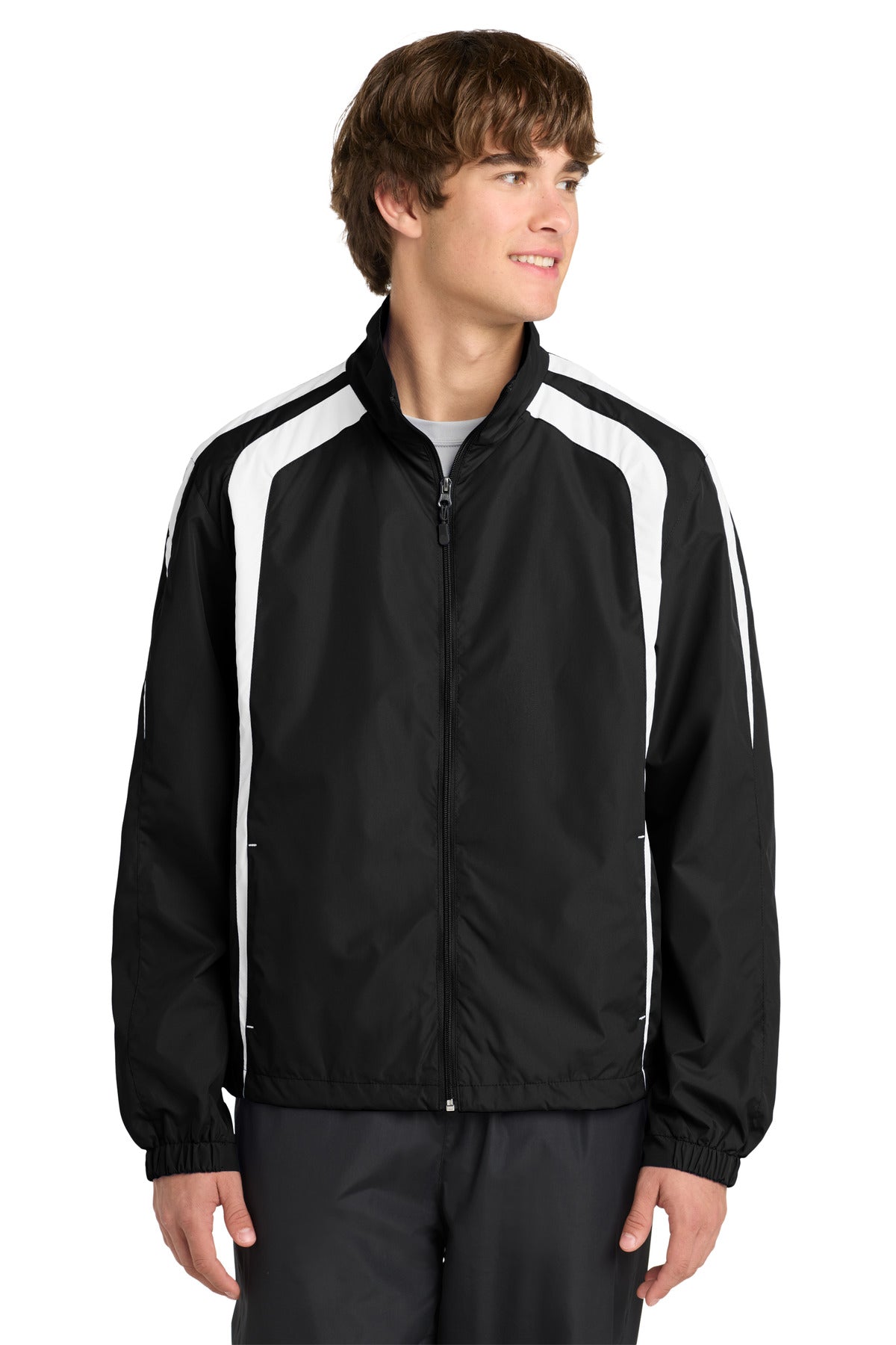 Custom Embroidery or DTF Print - Sport-Tek ®  Colorblock Raglan Jacket. JST60