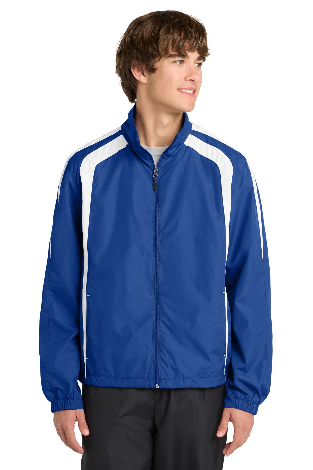Custom Embroidery or DTF Print - Sport-Tek ®  Colorblock Raglan Jacket. JST60