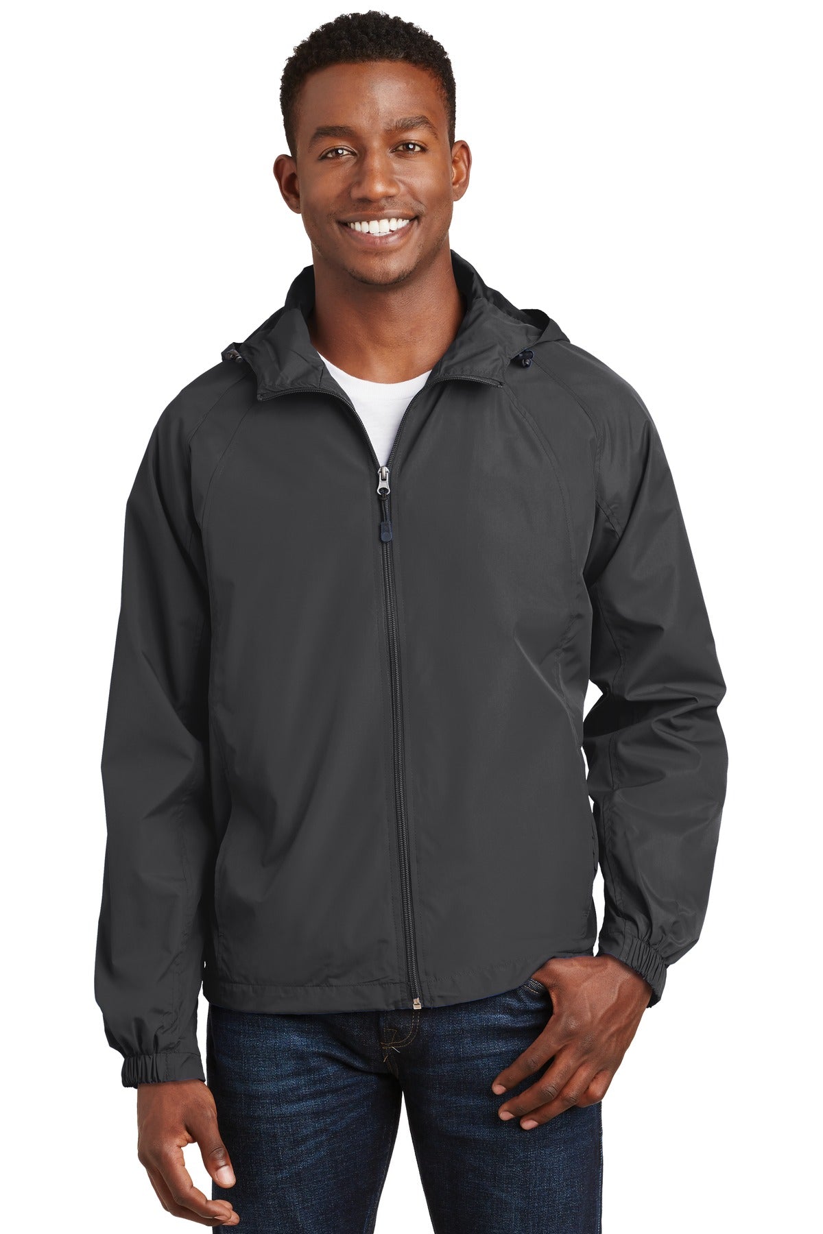 Custom Embroidered - Sport-Tek® Hooded Raglan Jacket. JST73