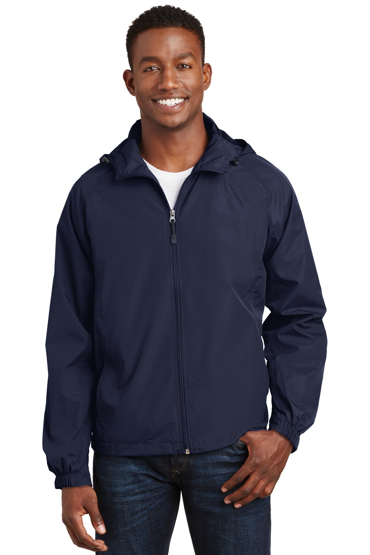 Custom Embroidered - Sport-Tek® Hooded Raglan Jacket. JST73