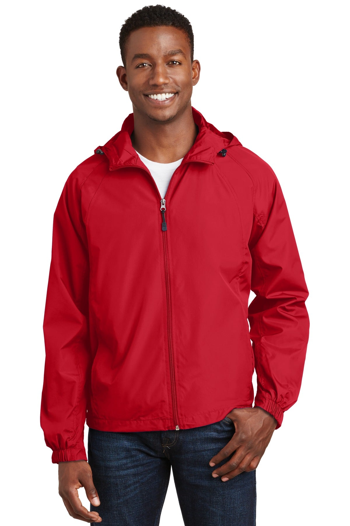 Custom Embroidered - Sport-Tek® Hooded Raglan Jacket. JST73