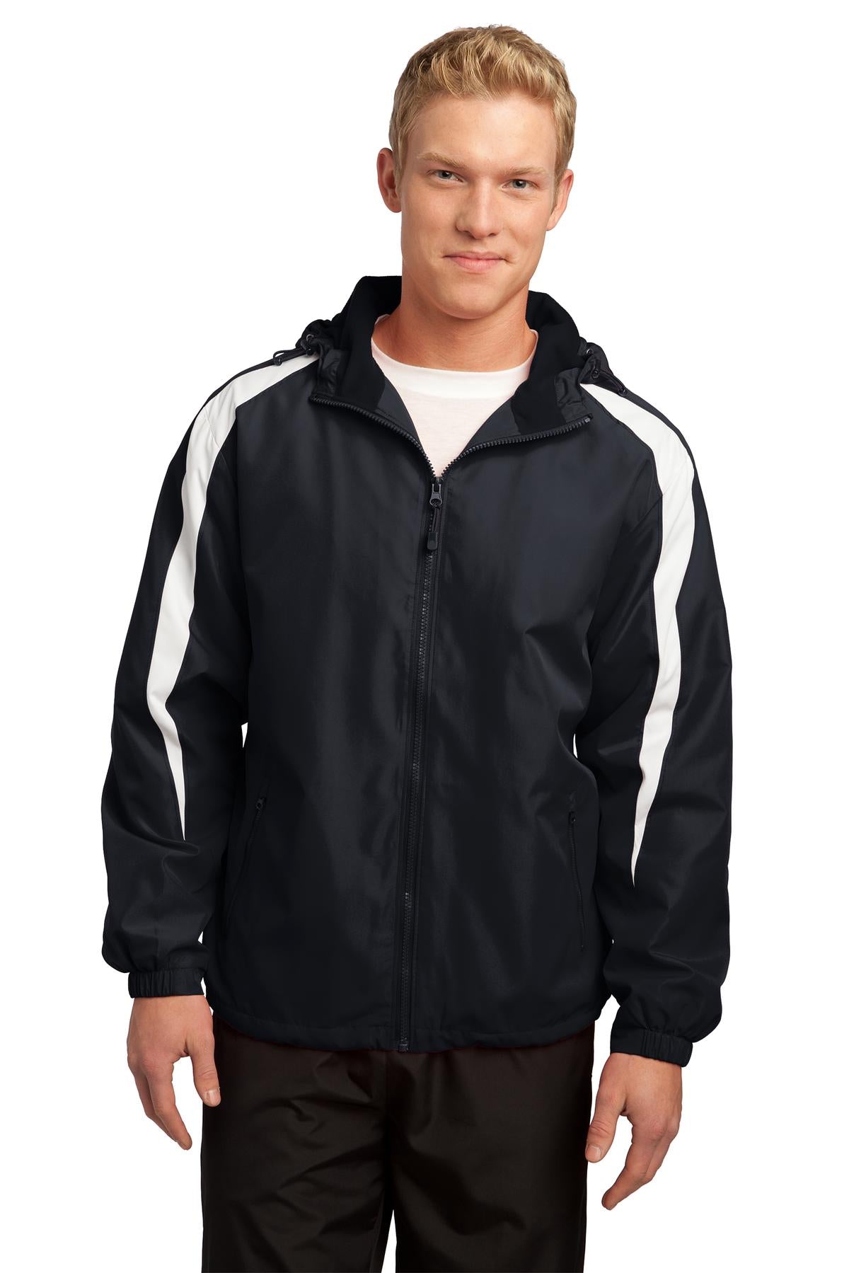 Custom Embroidered - Sport-Tek® Fleece-Lined Colorblock Jacket. JST81