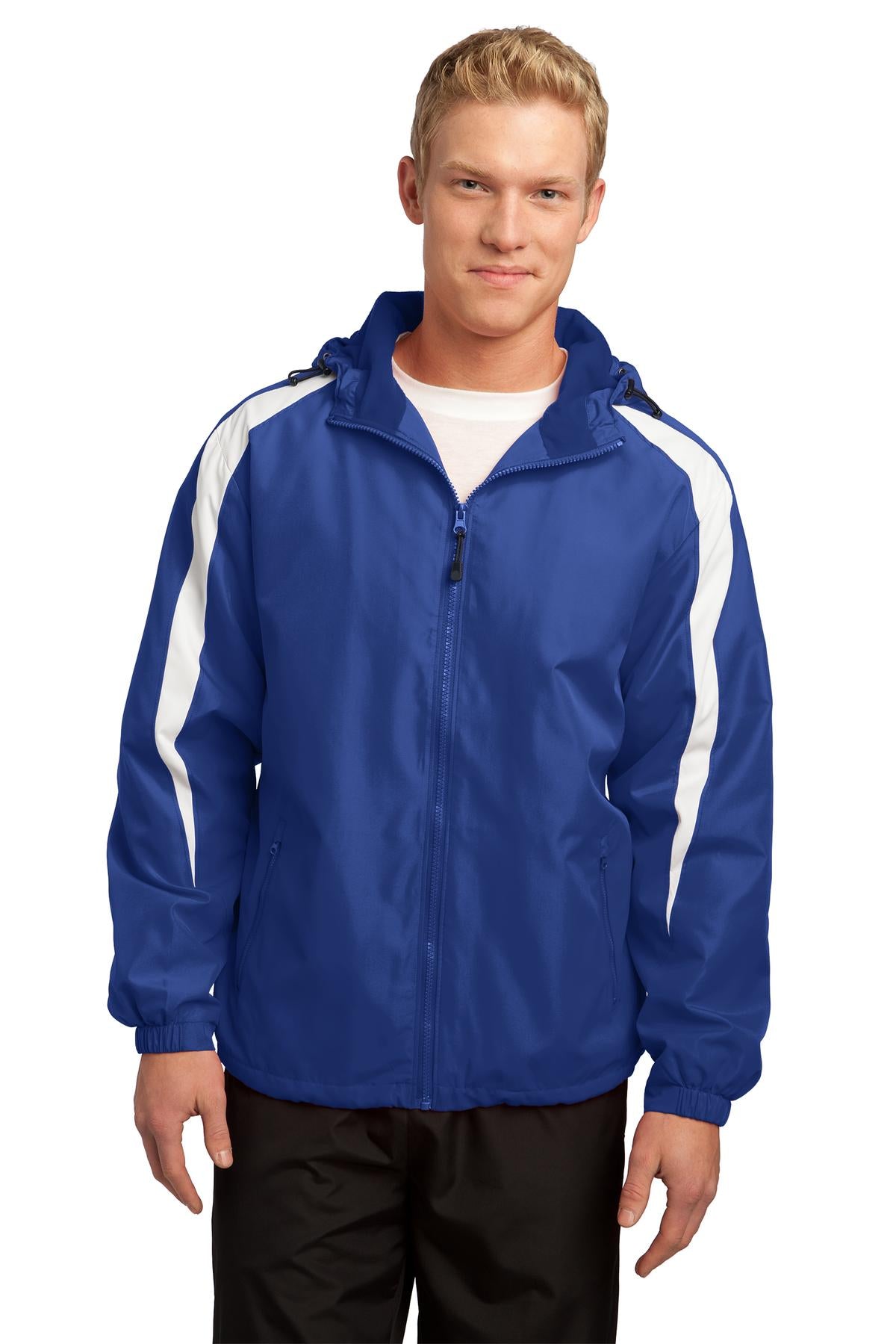 Custom Embroidered - Sport-Tek® Fleece-Lined Colorblock Jacket. JST81