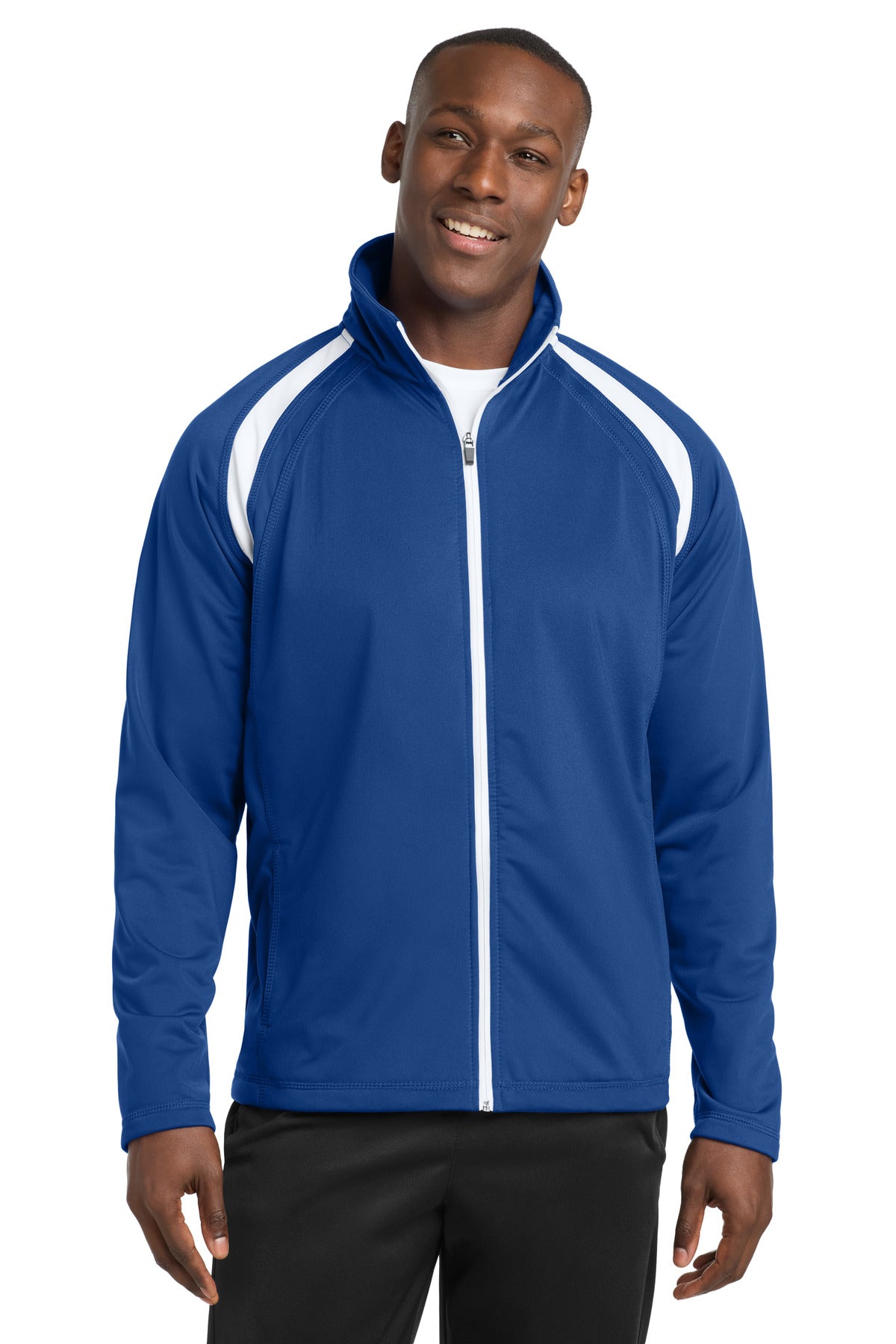 Custom Embroidery or DTF Print - Sport-Tek ®  Tricot Track Jacket. JST90