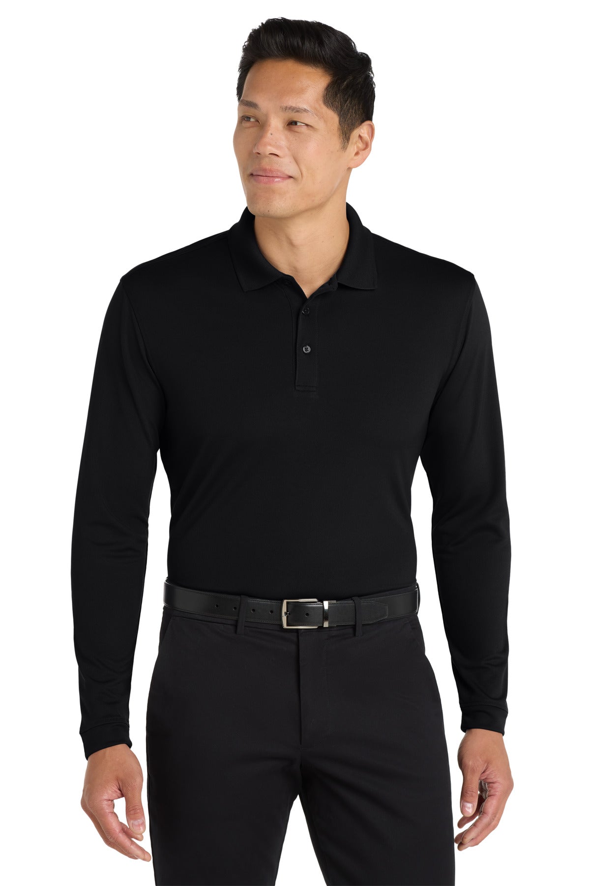 Custom Embroidery or DTF Print - Port Authority  ®  Dry Zone  ®  UV Micro-Mesh Long Sleeve Polo K110LS