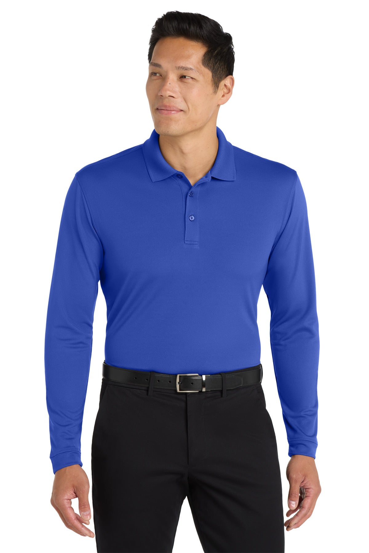 Custom Embroidery or DTF Print - Port Authority  ®  Dry Zone  ®  UV Micro-Mesh Long Sleeve Polo K110LS