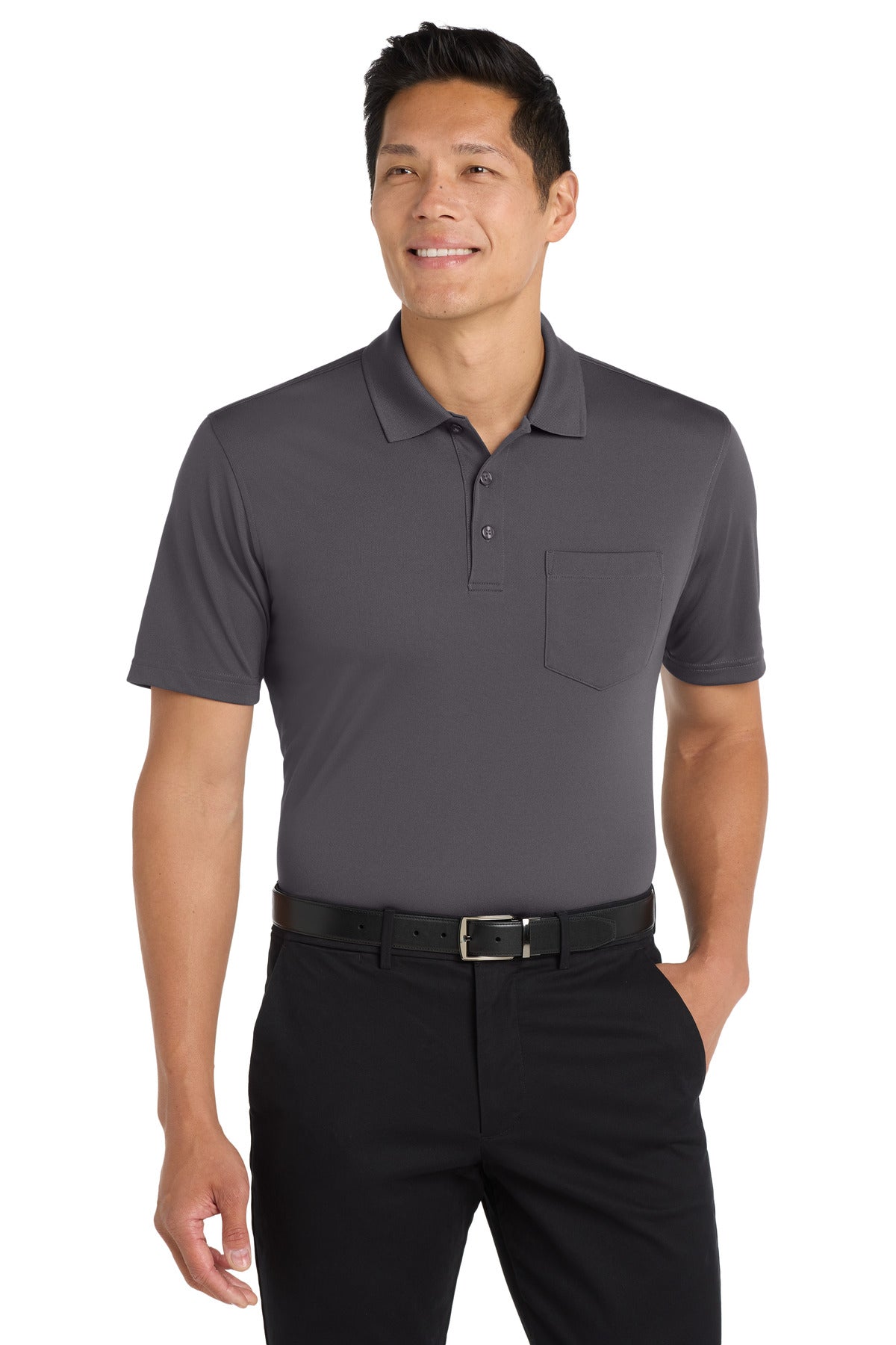 Custom Embroidery or DTF Print - Port Authority ®  Dry Zone ®  UV Micro-Mesh Pocket Polo. K110P