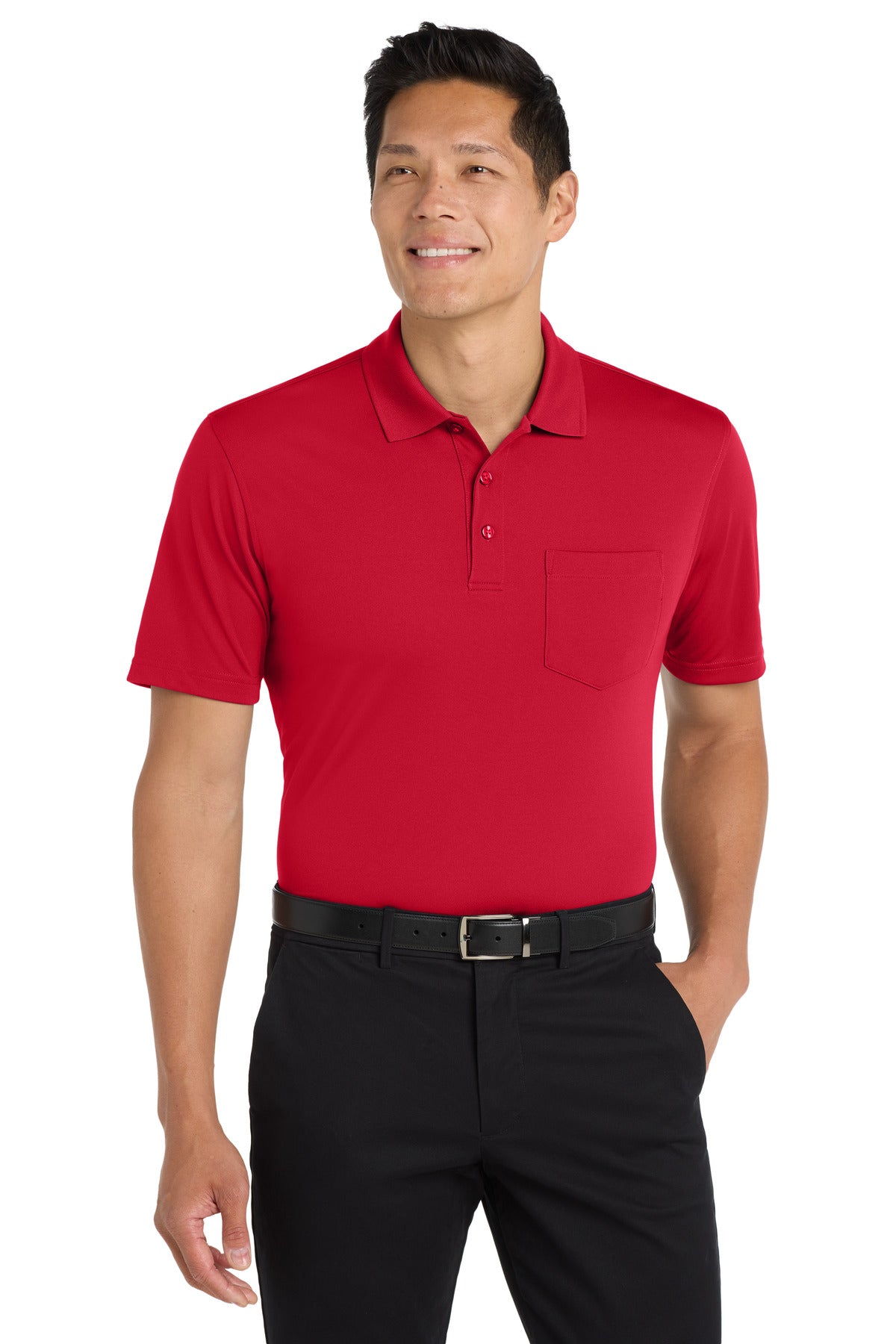 Custom Embroidered - Port Authority© Dry Zone© UV Micro-Mesh Pocket Polo. K110P
