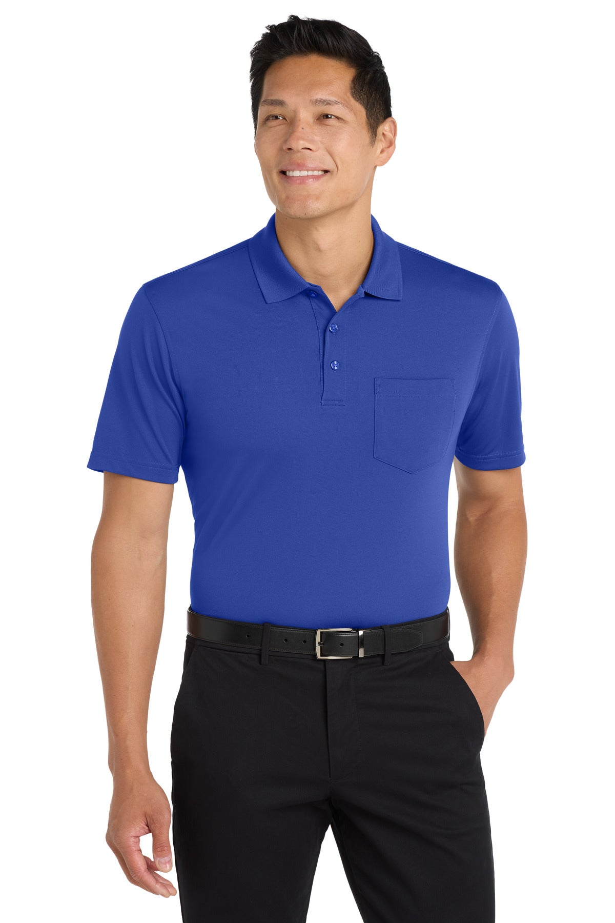 Custom Embroidered - Port Authority© Dry Zone© UV Micro-Mesh Pocket Polo. K110P