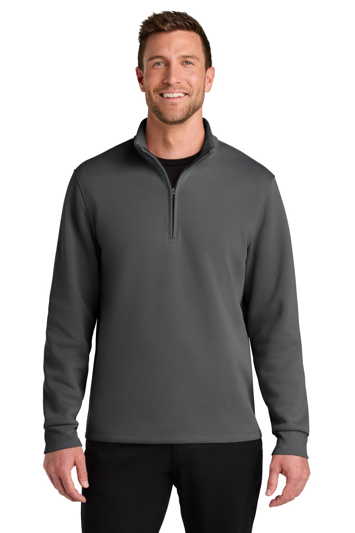 Custom Embroidered or DTF Print on Port Authority ®  Wearever Signature Double Pique 1/4-Zip K210