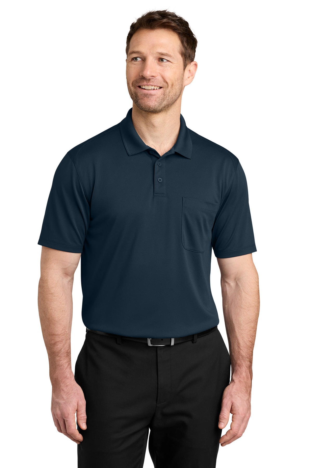 Custom Embroidery or DTF Print - Port Authority ®  Wearever Performance Pique Pocket Polo K240P