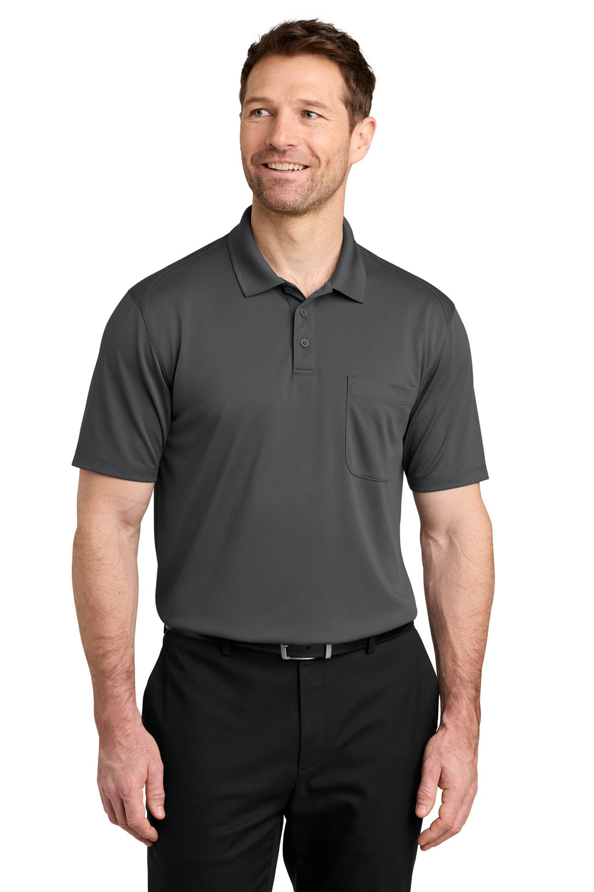 Custom Embroidery or DTF Print - Port Authority ®  Wearever Performance Pique Pocket Polo K240P