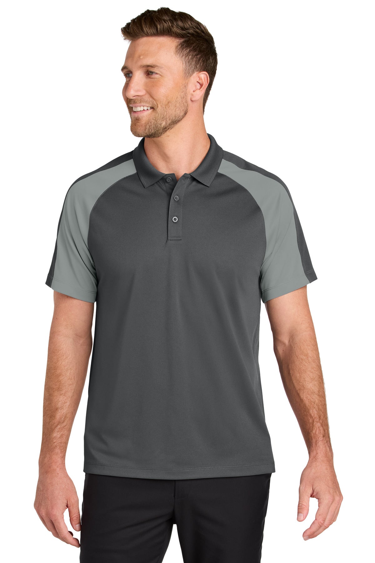 Custom Embroidered - Port Authority© Wearever Performance Pique Colorblock Polo K247