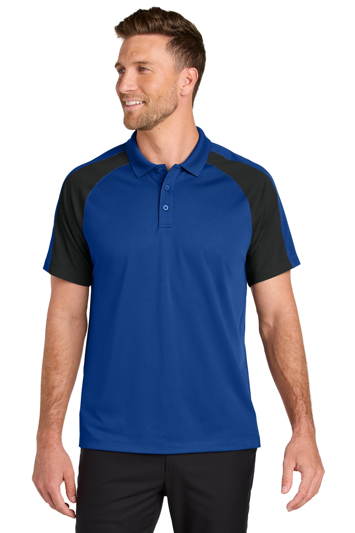 Custom Embroidered - Port Authority© Wearever Performance Pique Colorblock Polo K247