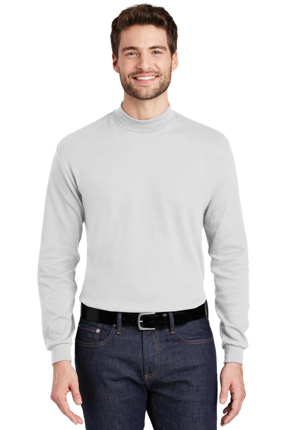 Custom Embroidery or DTF Print - Port Authority ®  Interlock Knit Mock Turtleneck.  K321