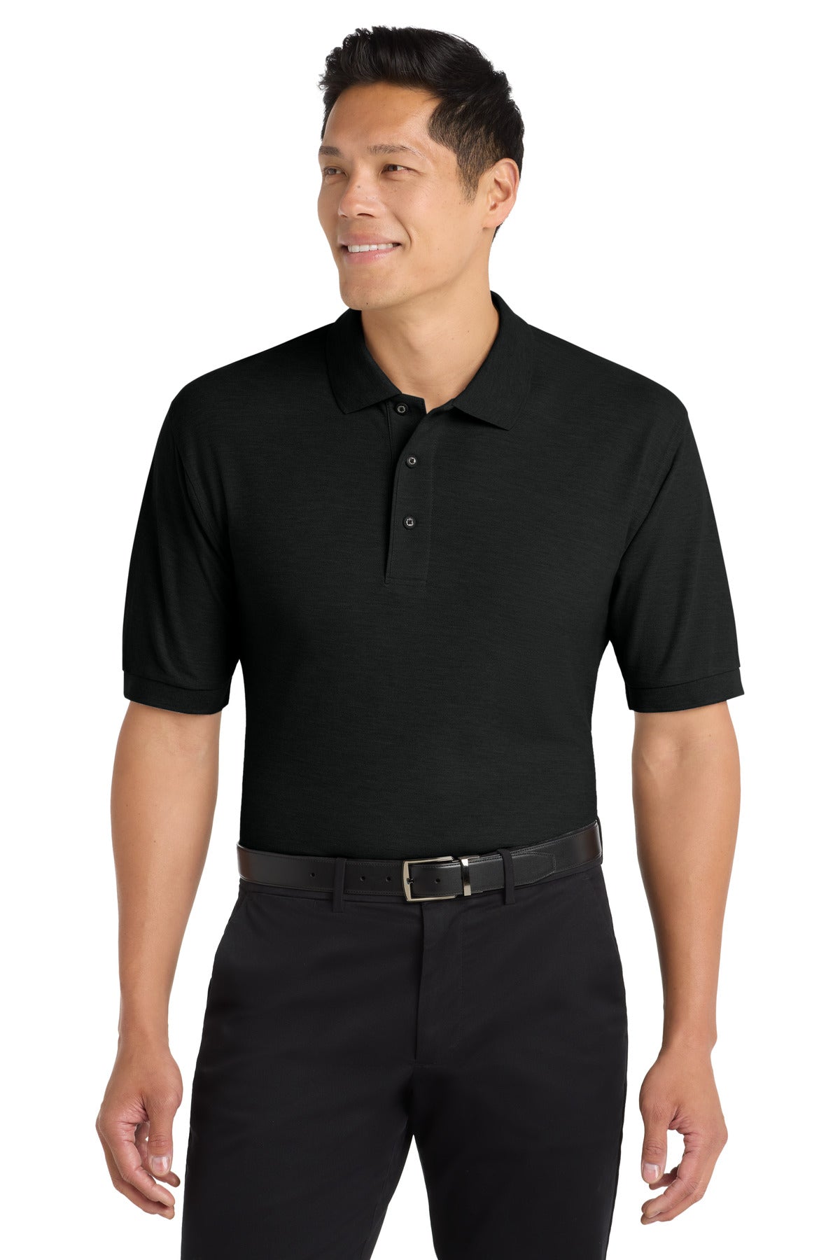 Custom Embroidery or DTF Print - Port Authority ®  Extended Size Silk Touch™ Polo K500ES