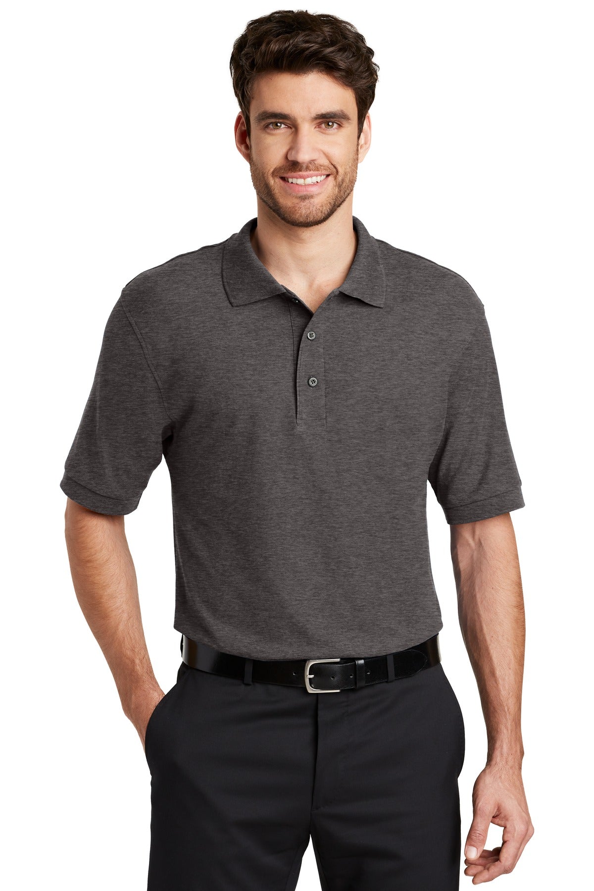 Custom Embroidered - Port Authority© Extended Size Silk Touch© Polo K500ES