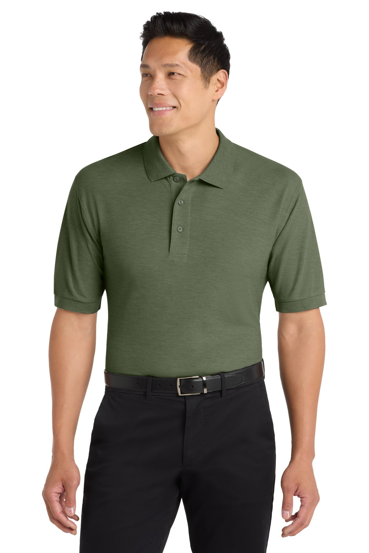 Custom Embroidery or DTF Print - Port Authority ®  Silk Touch™ Polo K500