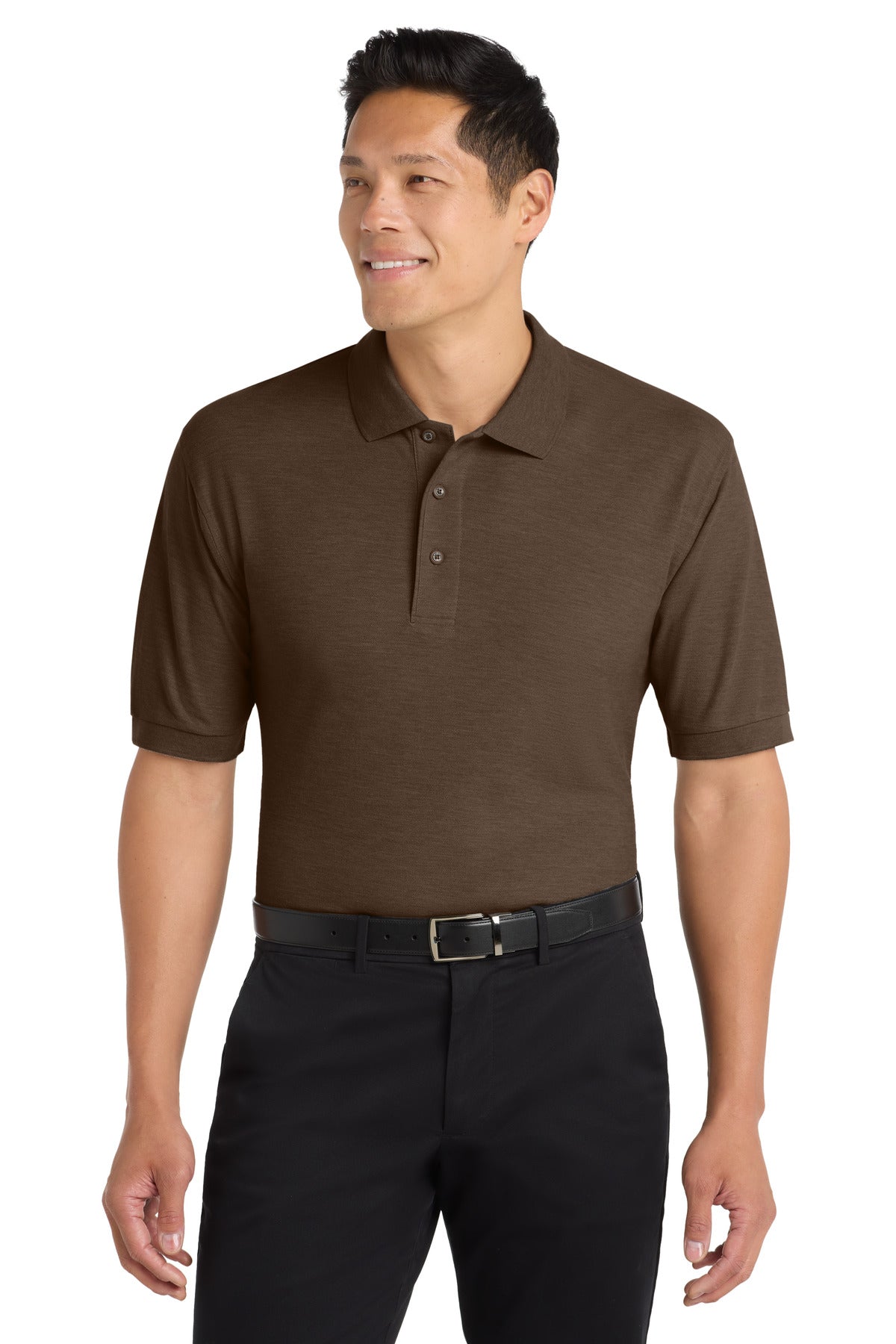 Custom Embroidery or DTF Print - Port Authority ®  Silk Touch™ Polo K500