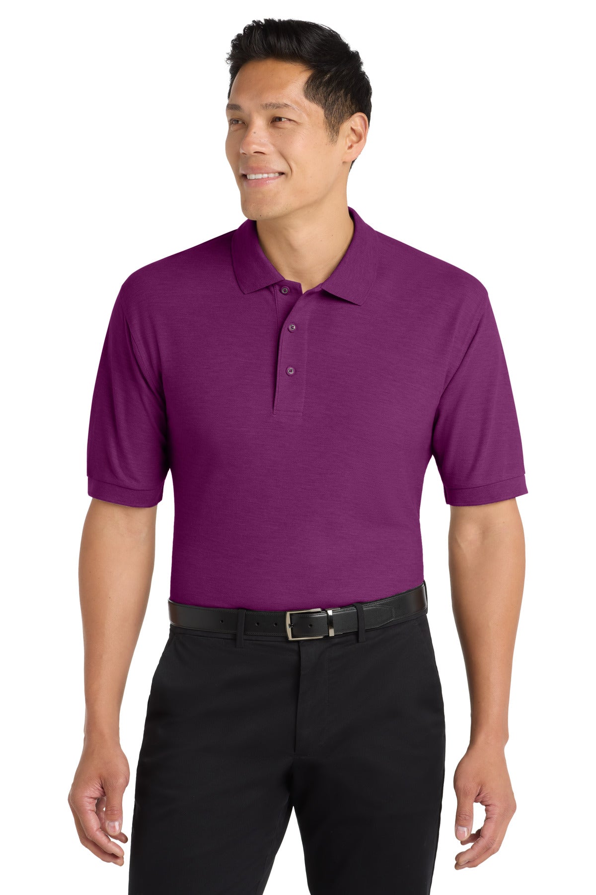 Custom Embroidery or DTF Print - Port Authority ®  Silk Touch™ Polo K500