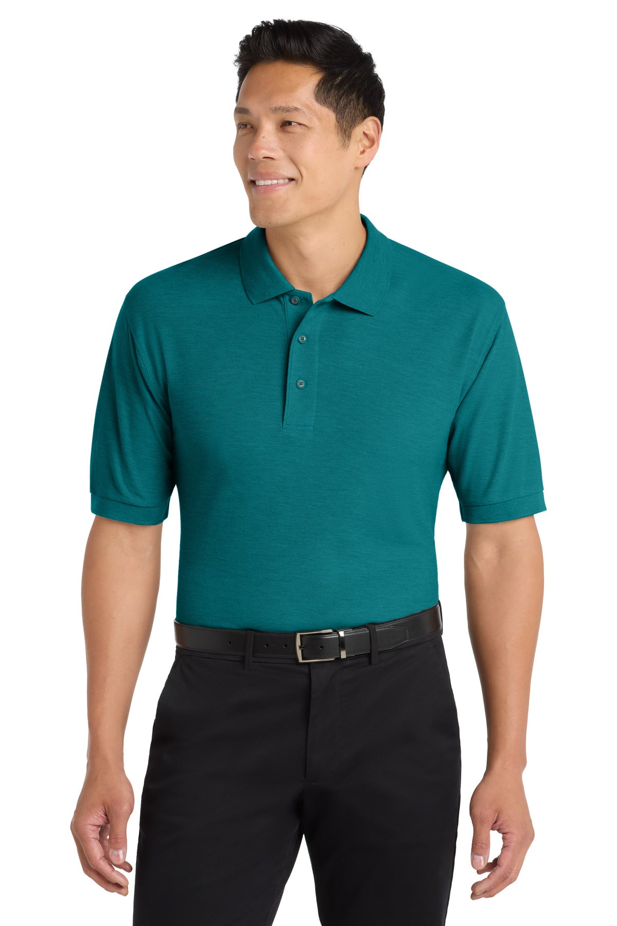 Custom Embroidery or DTF Print - Port Authority ®  Silk Touch™ Polo K500