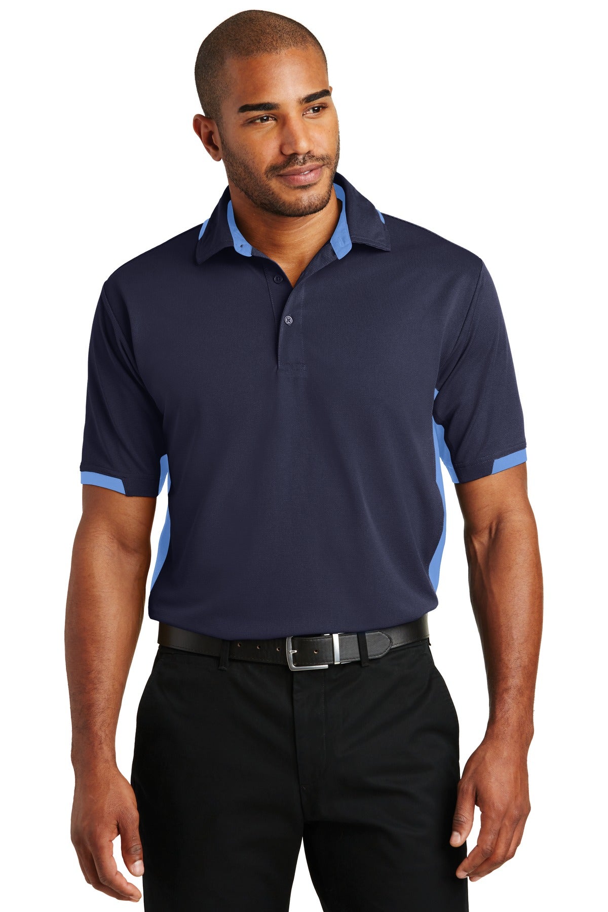 Custom Embroidered - Port Authority© Dry Zone© Colorblock Ottoman Polo. K524