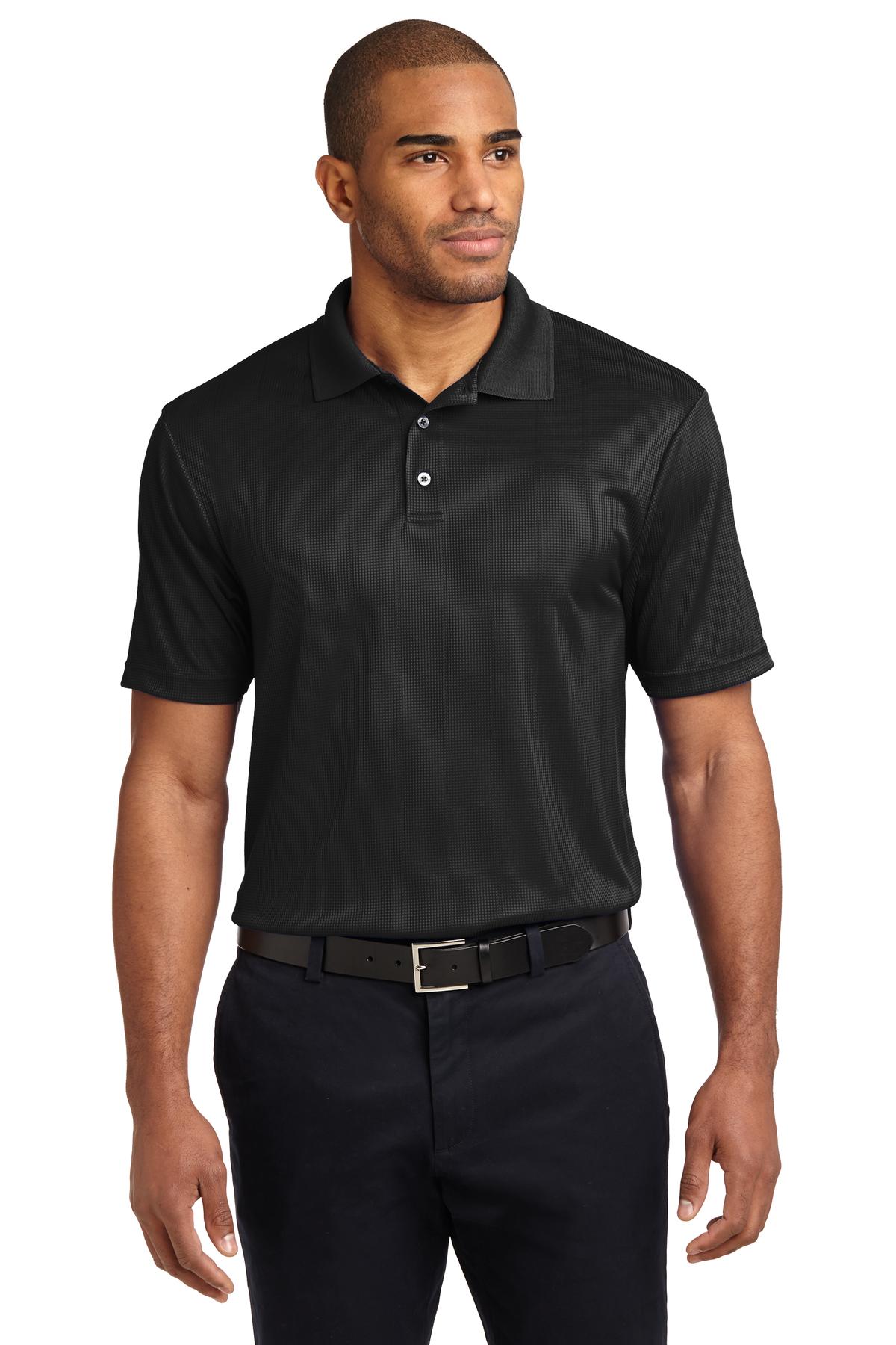 Custom Embroidered - Port Authority© Performance Fine Jacquard Polo. K528